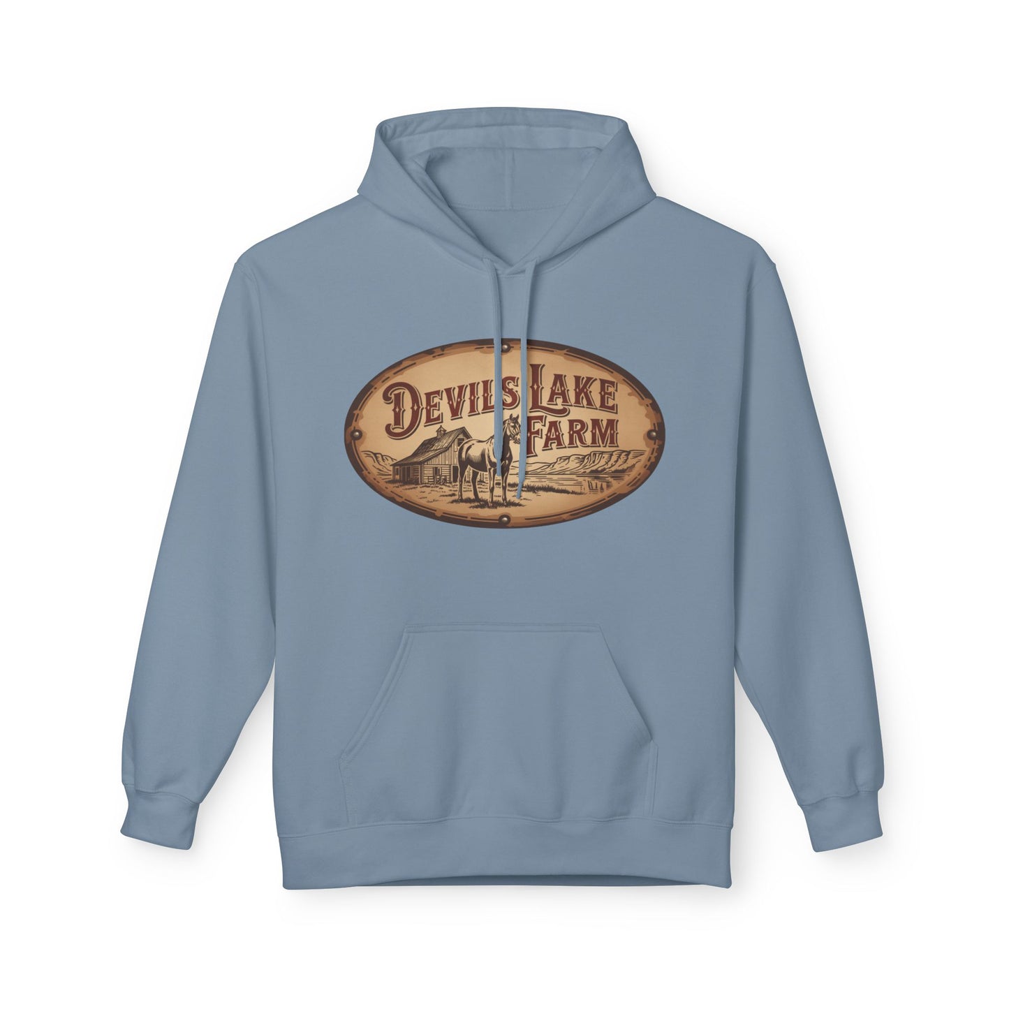 Devil's Lake Farm Hoodie - Vintage Rustic Farmhouse Pullover