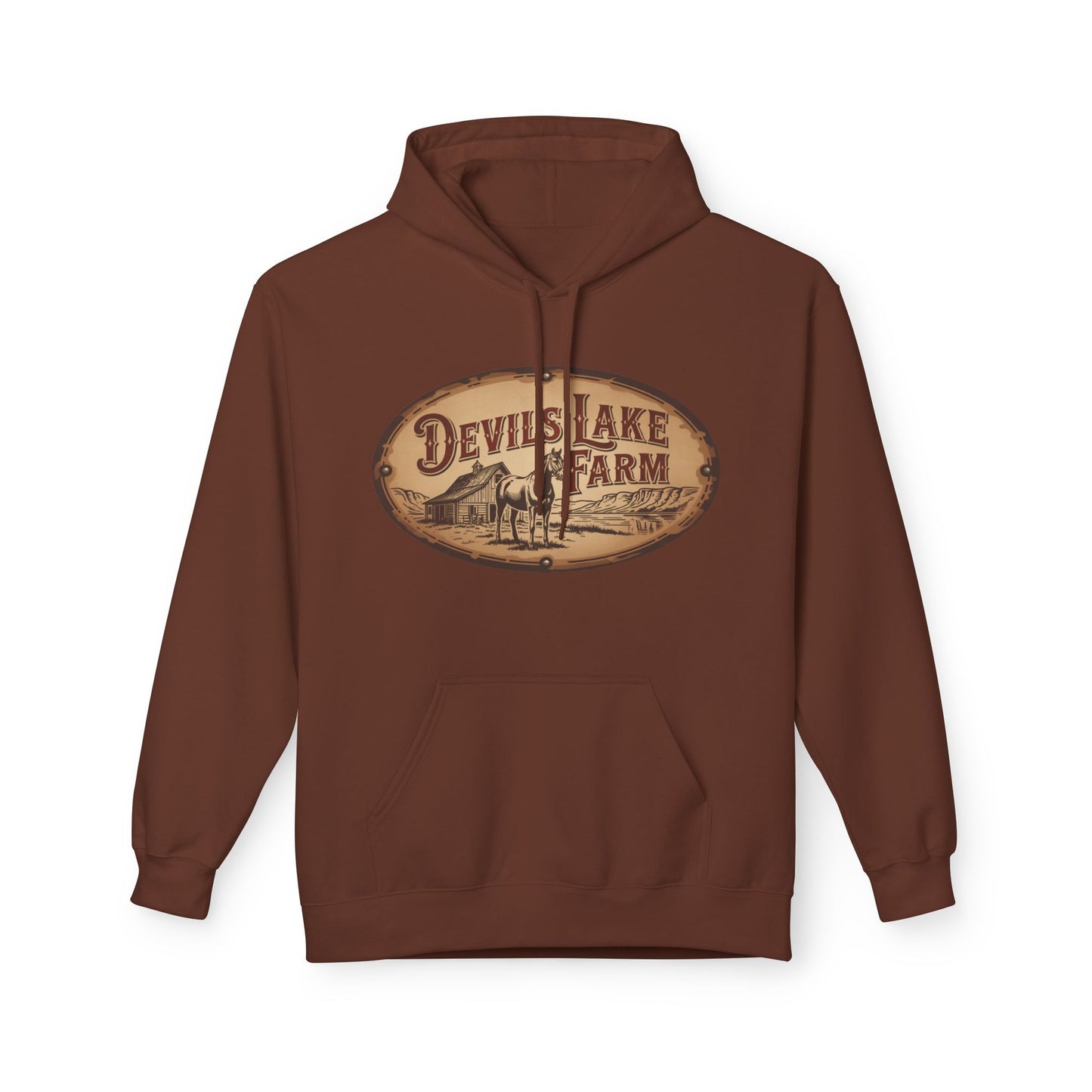Devil's Lake Farm Hoodie - Vintage Rustic Farmhouse Pullover