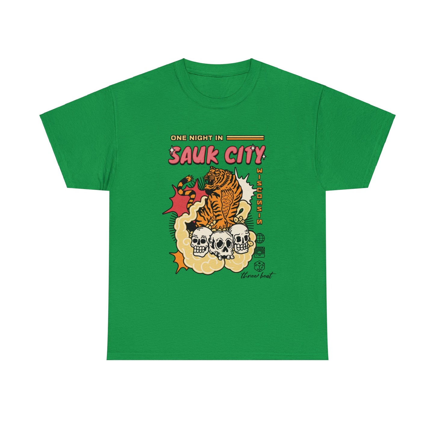 Three Beat Sauk City Unisex Heavy Cotton Tee