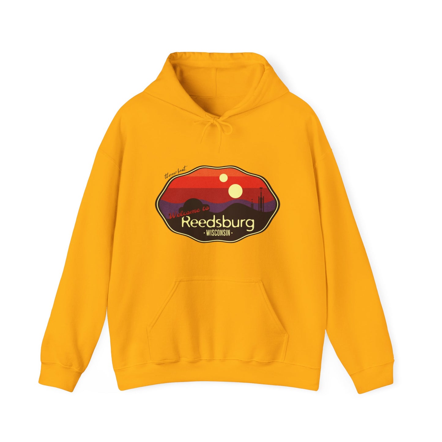 Three Beat Starburg Unisex Heavy Blend™ Hooded Sweatshirt