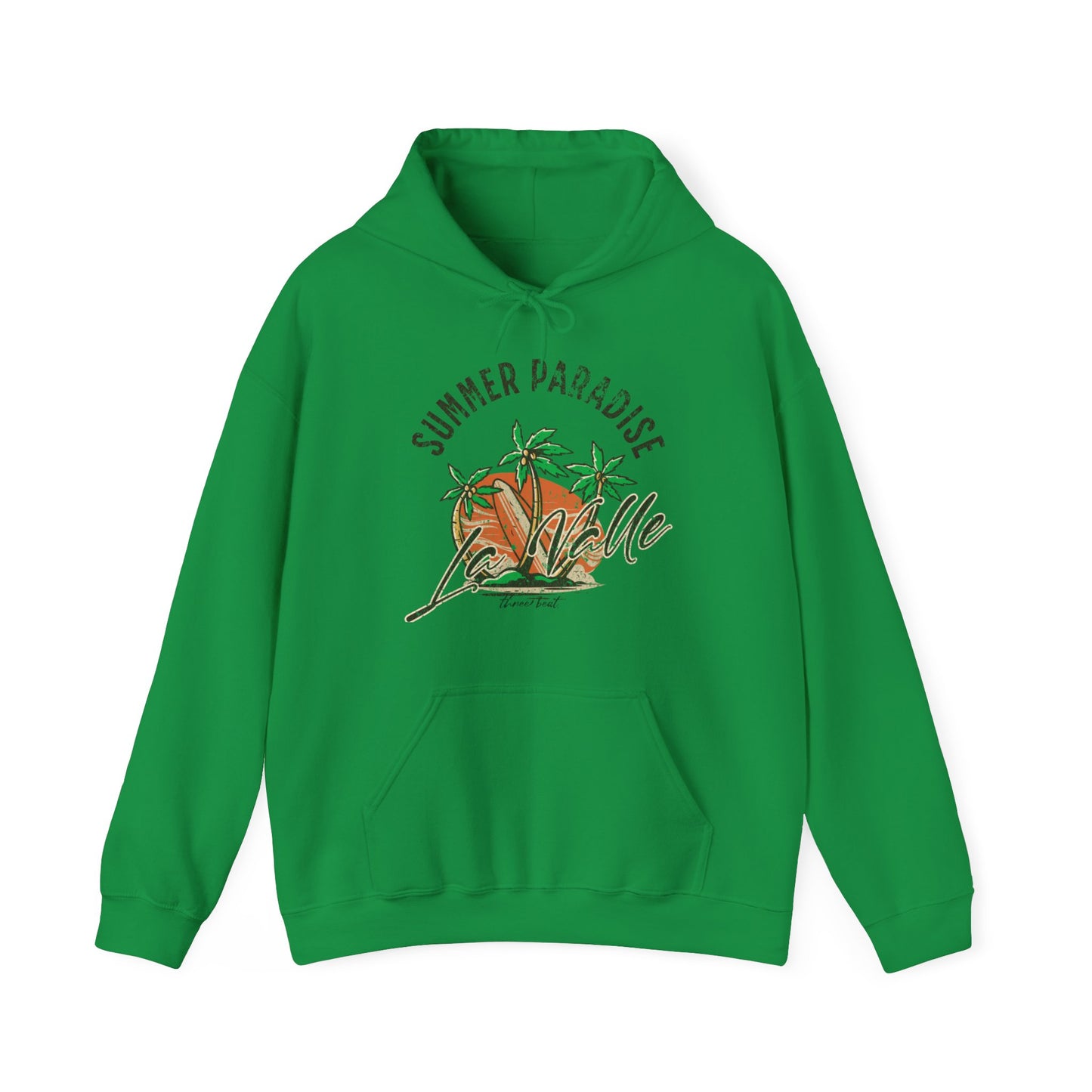 Three Beat La Valle Paradise Unisex Heavy Blend™ Hooded Sweatshirt