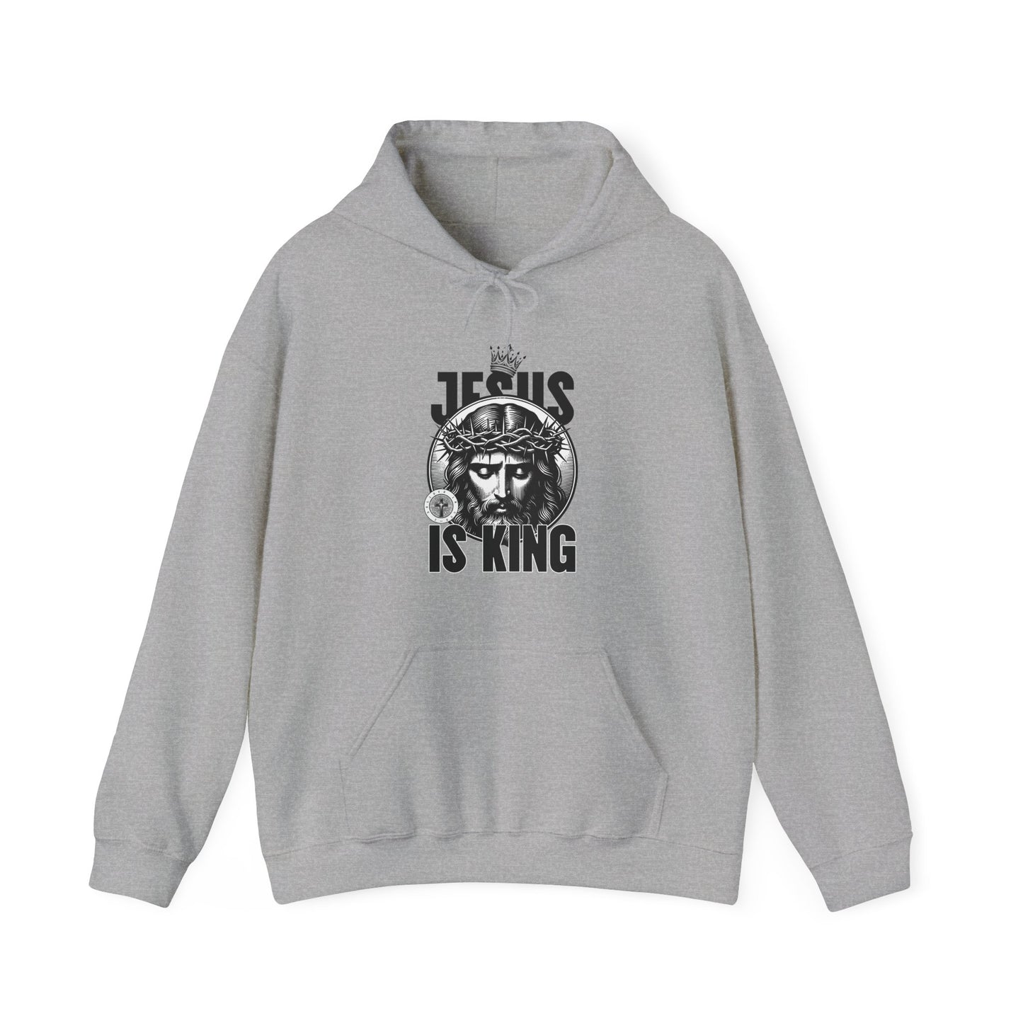 three Beat Jesus Is King Unisex Heavy Blend Hoodie