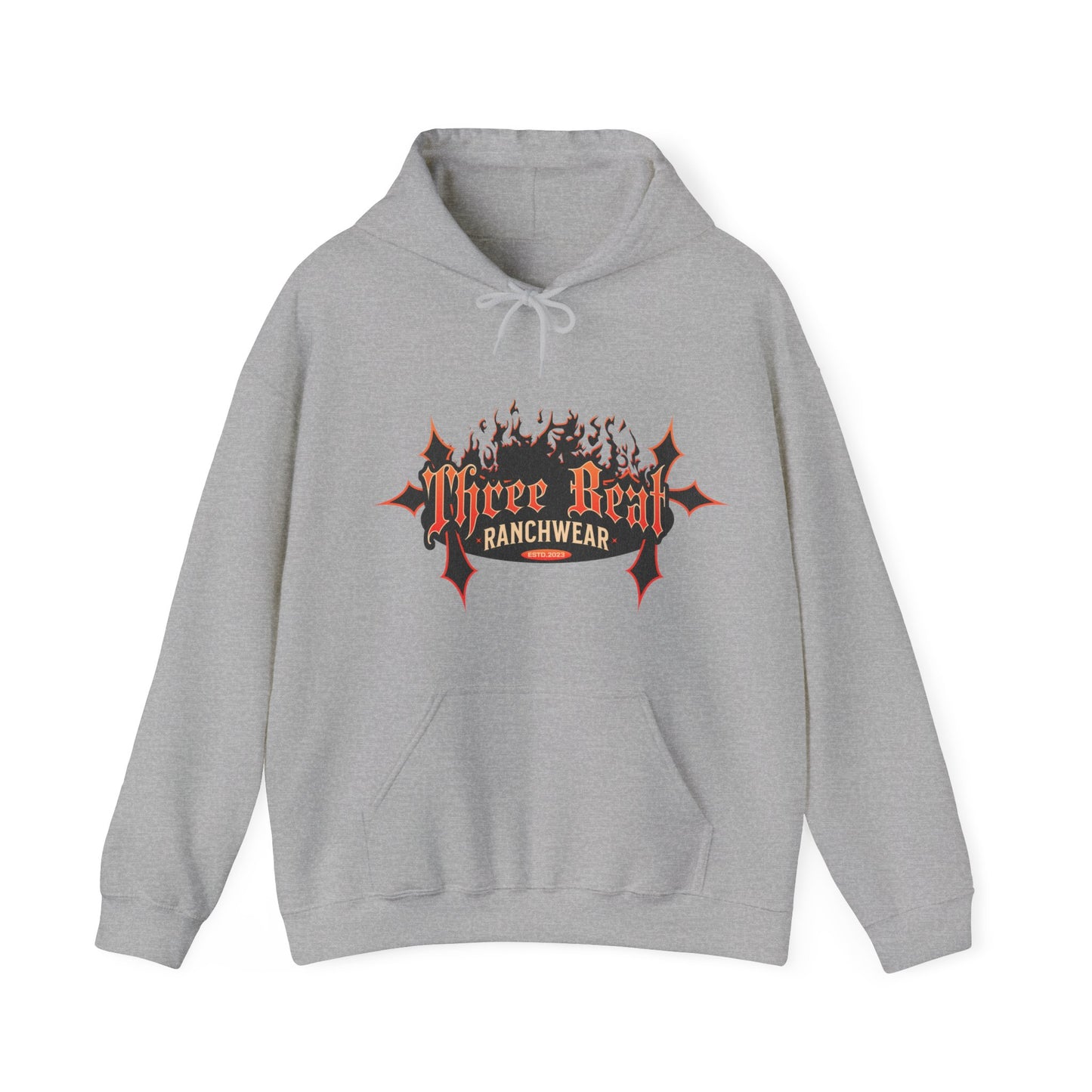 Three Beat Ranch Wear Unisex Heavy Blend™ Hooded Sweatshirt