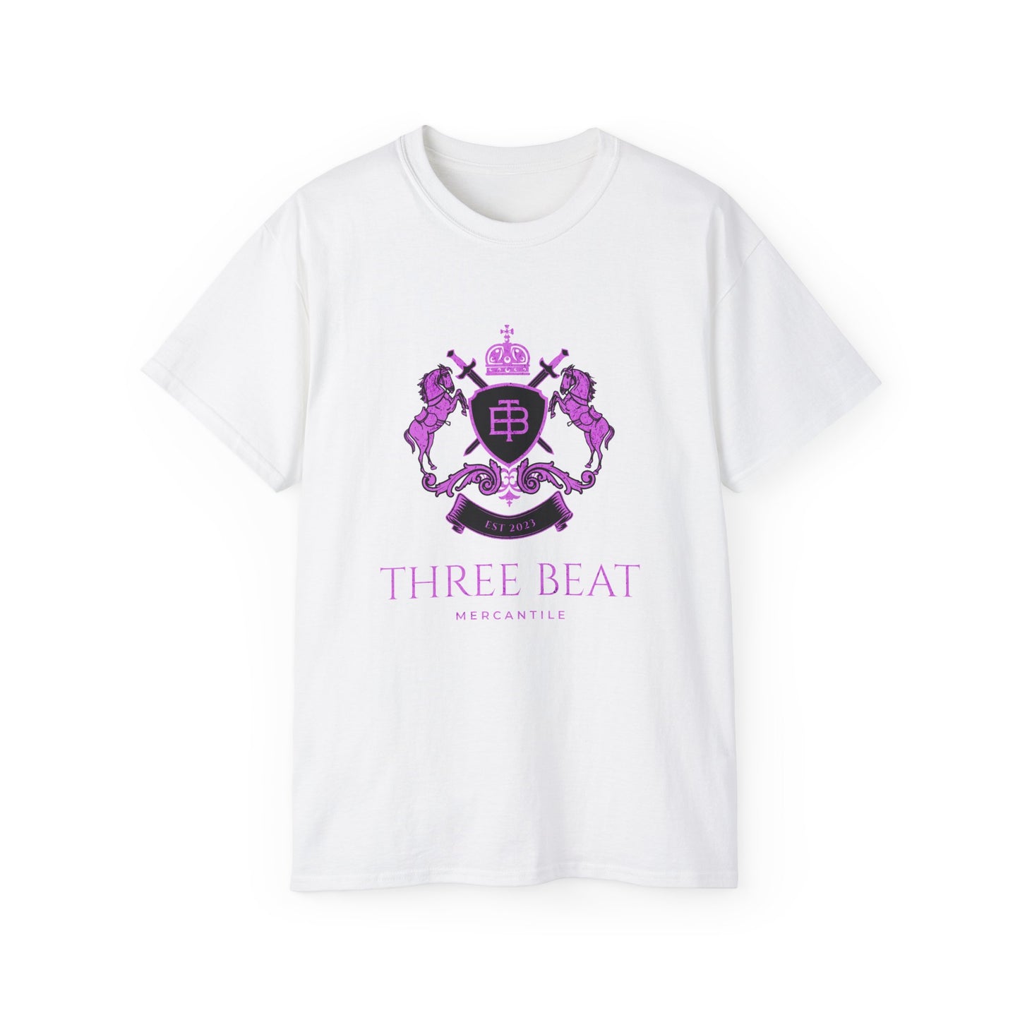 Three Beat Horse Crest Unisex Ultra Cotton Tee