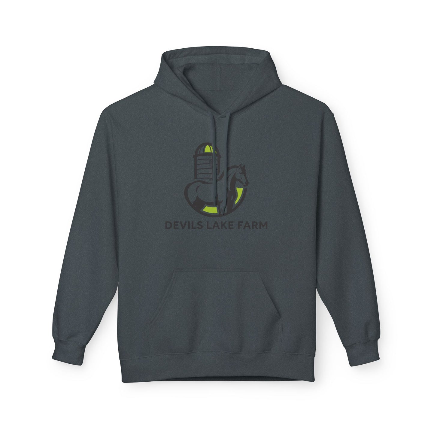Devils Lake Farm Hoodie — Farm Logo Pullover for Equestrian & Rural Lifestyle