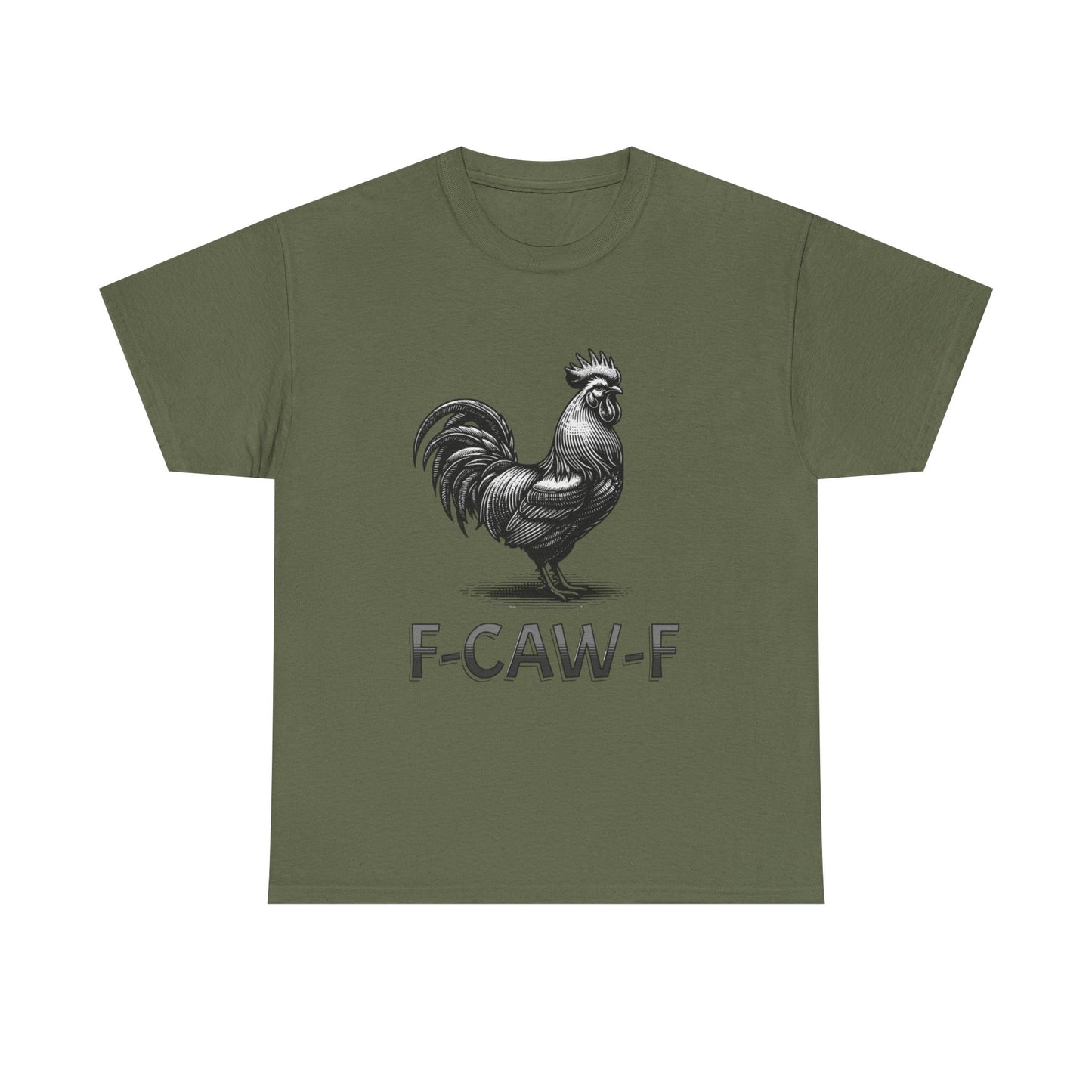 Three Beat Rooster Graphic Tee — Funny Farm Humor T-Shirt