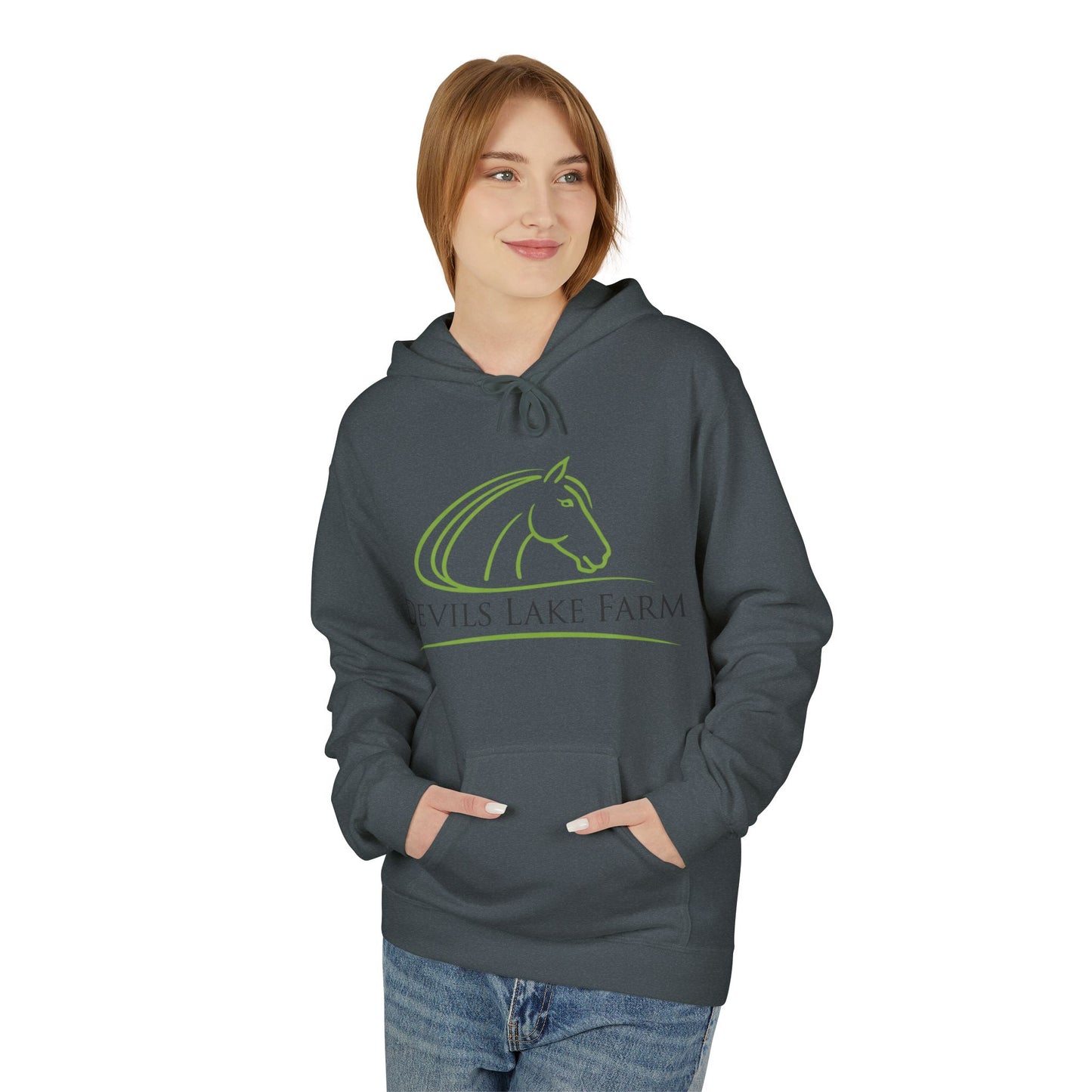 Devils Lake Farm Hoodie — Horse Logo Farmwear Pullover