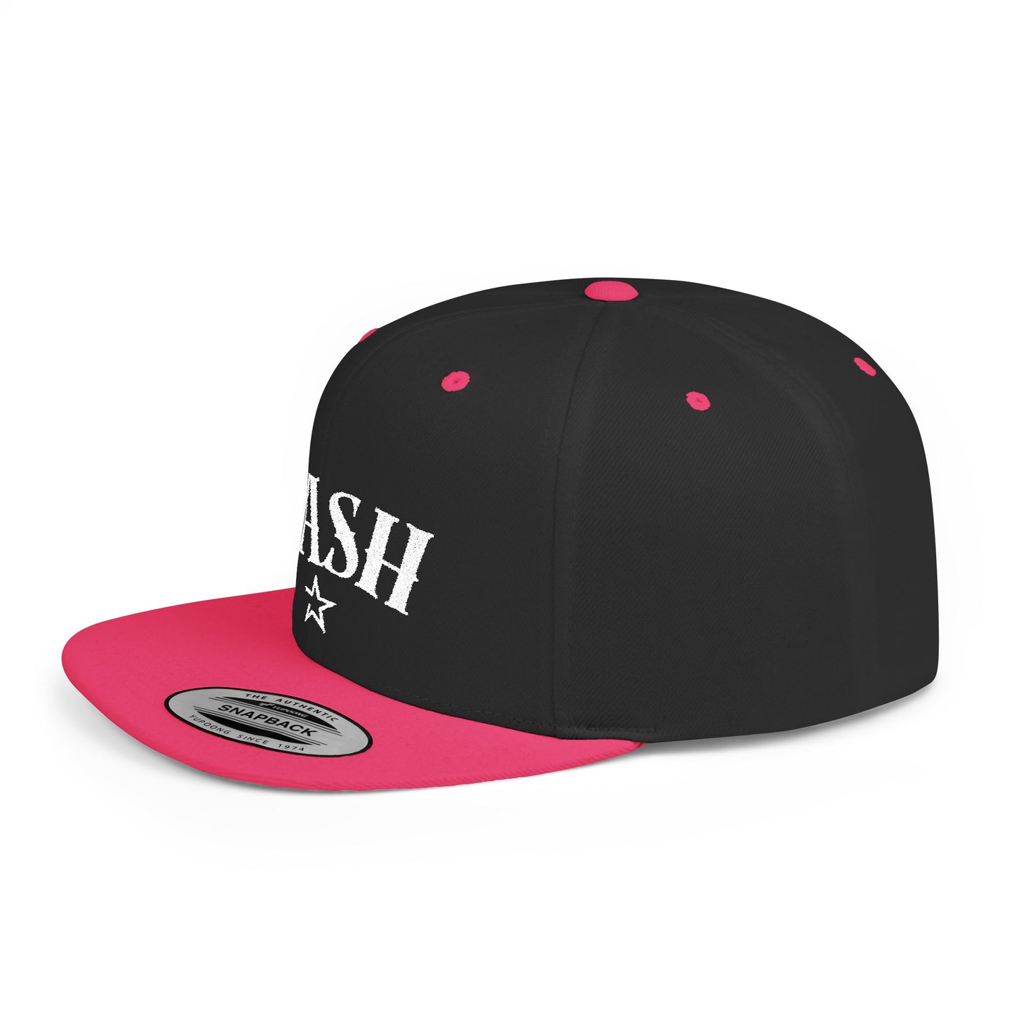 DASH Stylish Flat Bill Snapback Cap