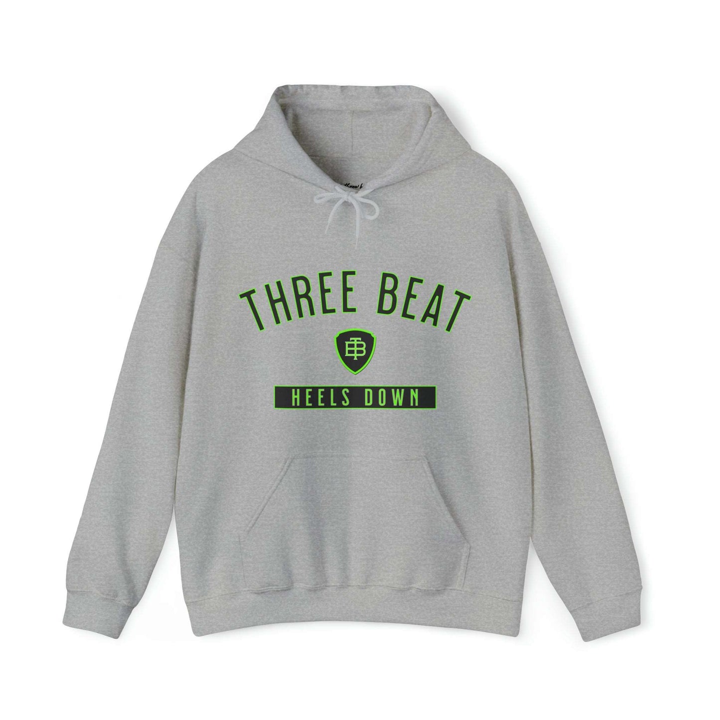 Three Beat Hells Down Lime Unisex Heavy Blend™ Hooded Sweatshirt