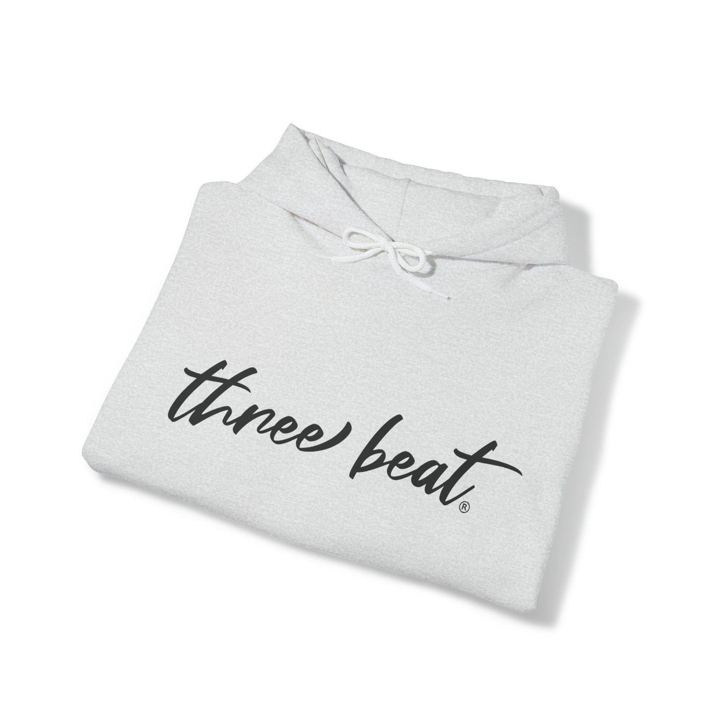 three beat Unisex Heavy Blend™ Hooded Sweatshirt