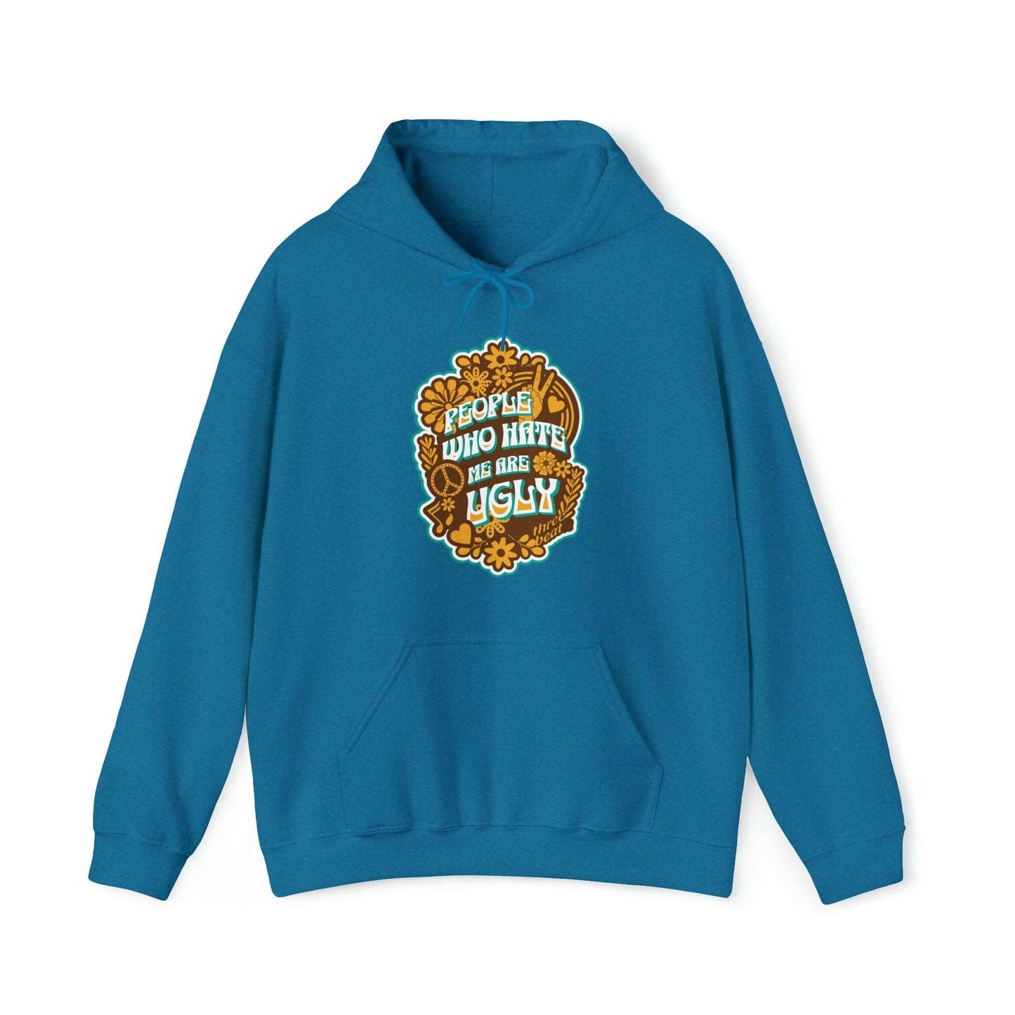 Three Beat Ugly Unisex Heavy Blend™ Hooded Sweatshirt