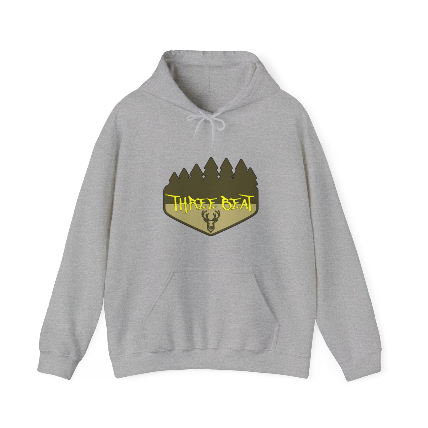 Three Beat Forrest Unisex Heavy Blend™ Hooded Sweatshirt