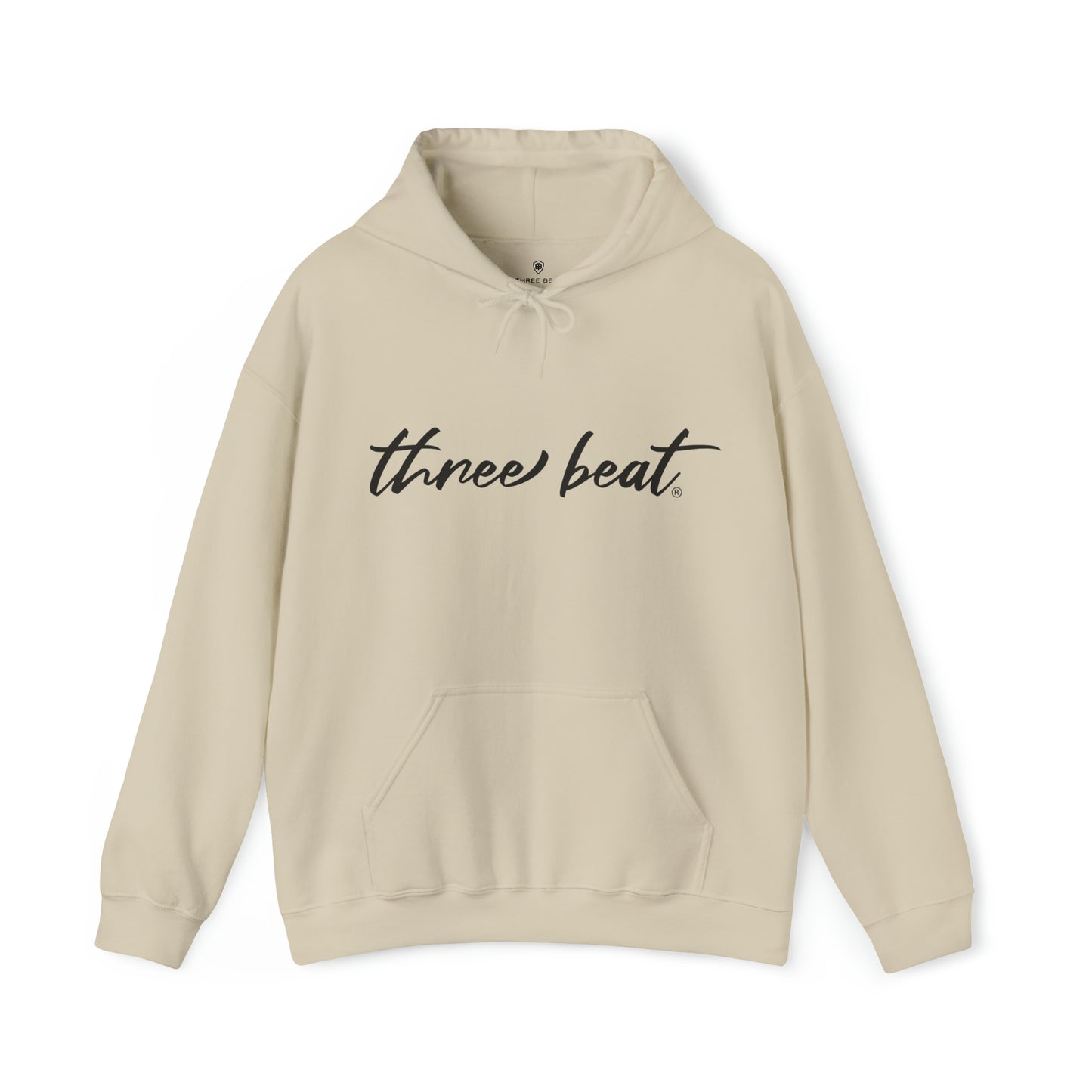 three beat Unisex Heavy Blend™ Hooded Sweatshirt