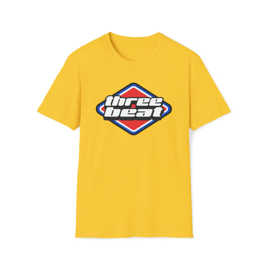 Three Beat Racing Mens Softstyle T-Shirt