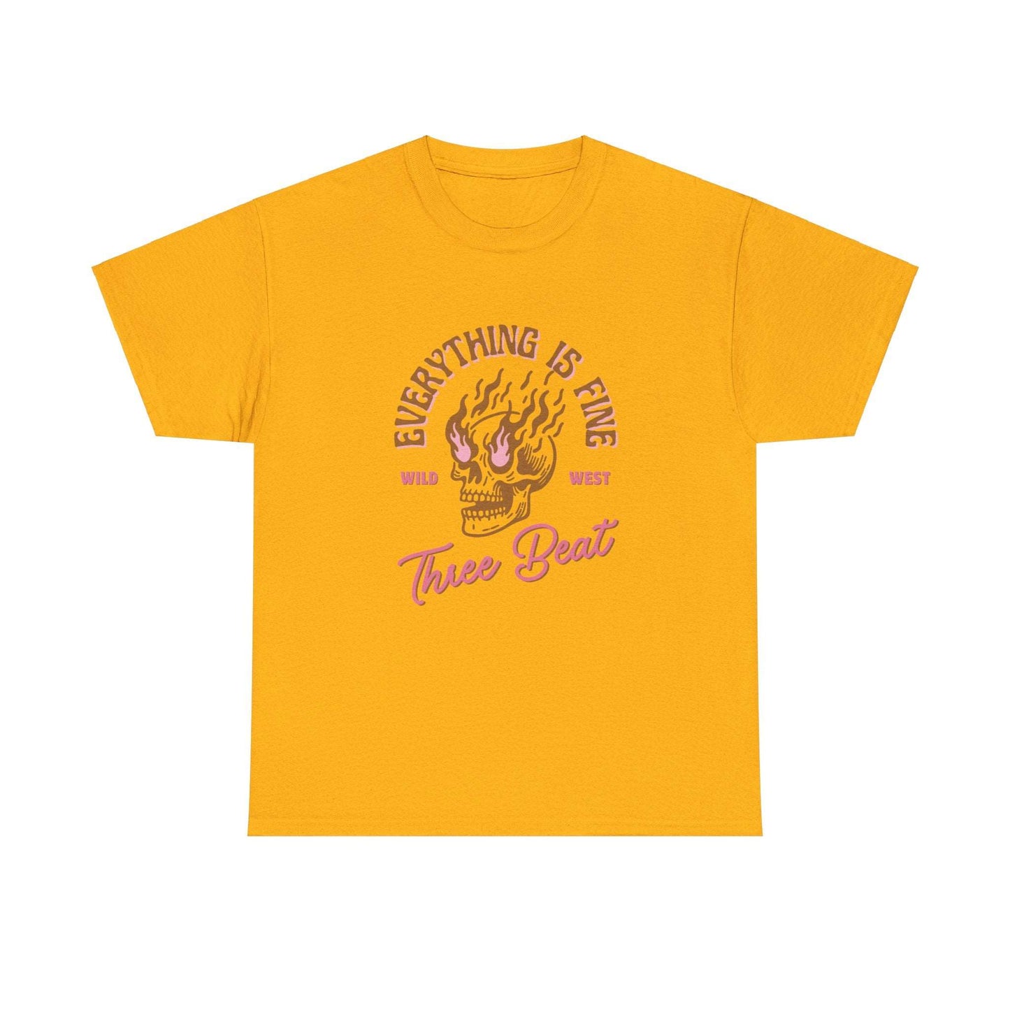 Three Beat "Fine" Unisex Heavy Cotton Tee