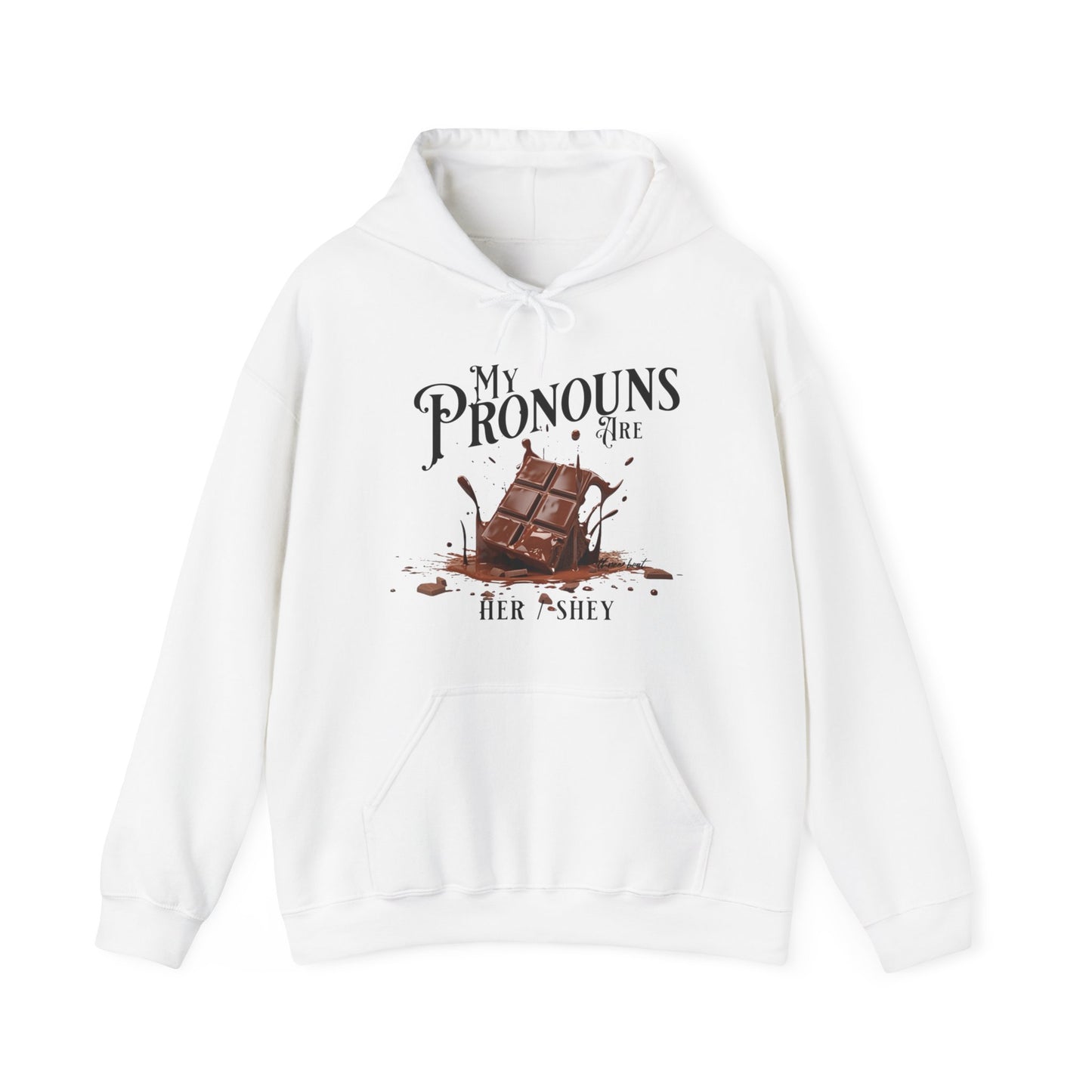 Three Beat Chocolate Unisex Heavy Blend™ Hooded Sweatshirt