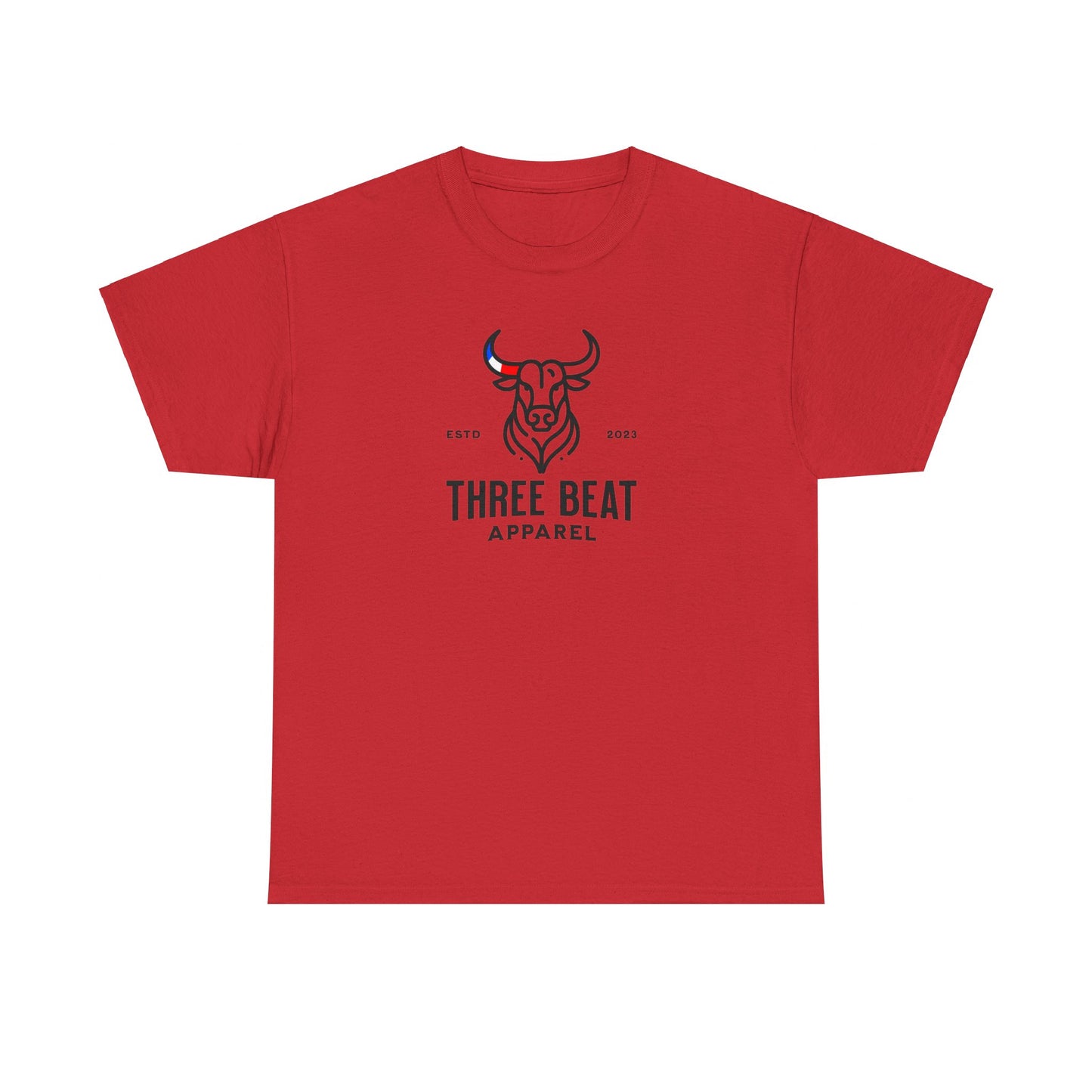 Three Beat Bull Unisex Heavy Cotton Tee