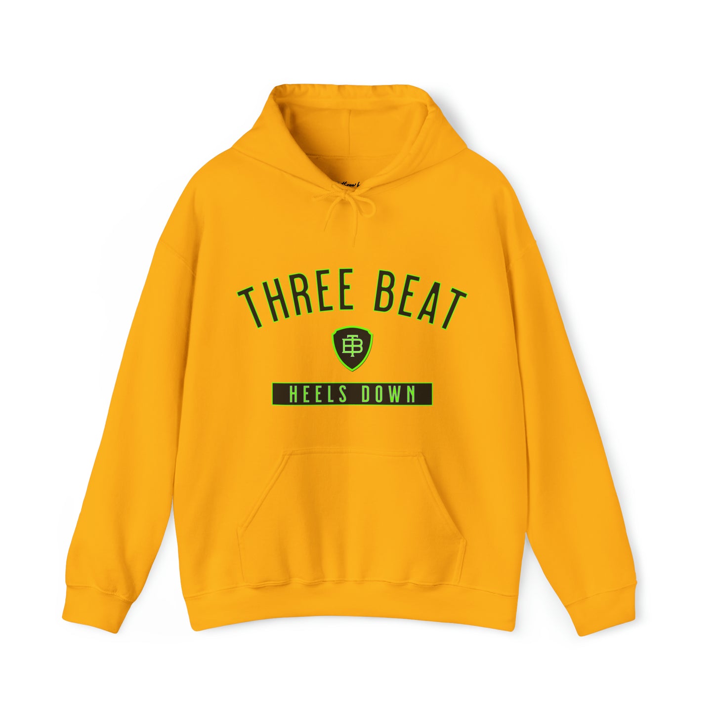 Three Beat Hells Down Lime Unisex Heavy Blend™ Hooded Sweatshirt