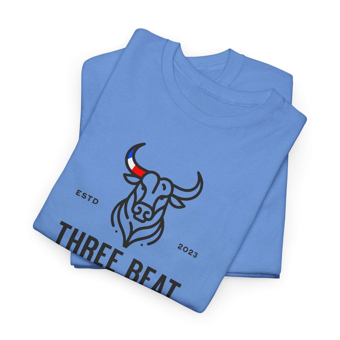 Three Beat Bull Unisex Heavy Cotton Tee