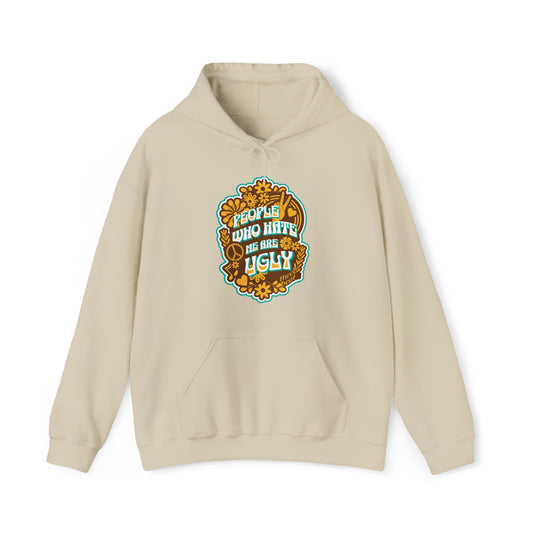 Three Beat Ugly Unisex Heavy Blend™ Hooded Sweatshirt