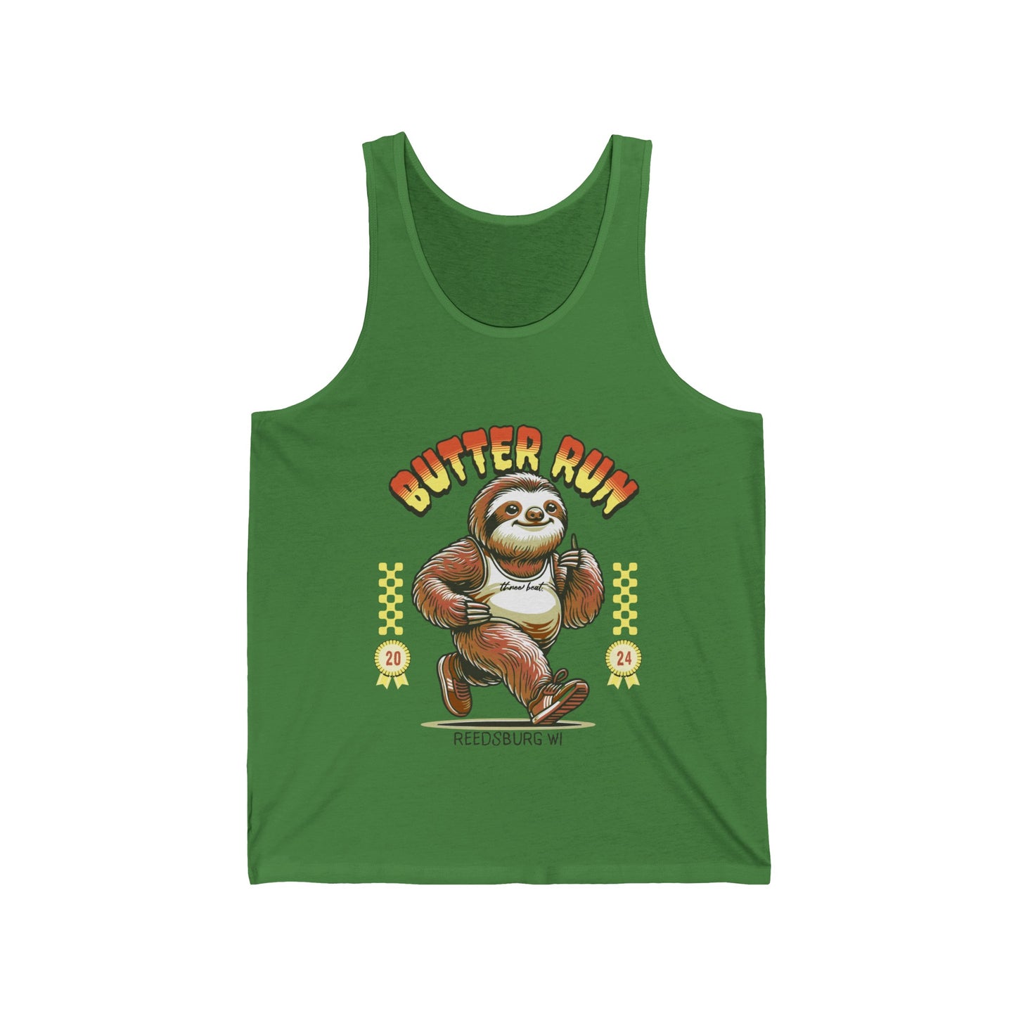 Three Beat Butter Unisex Jersey Tank