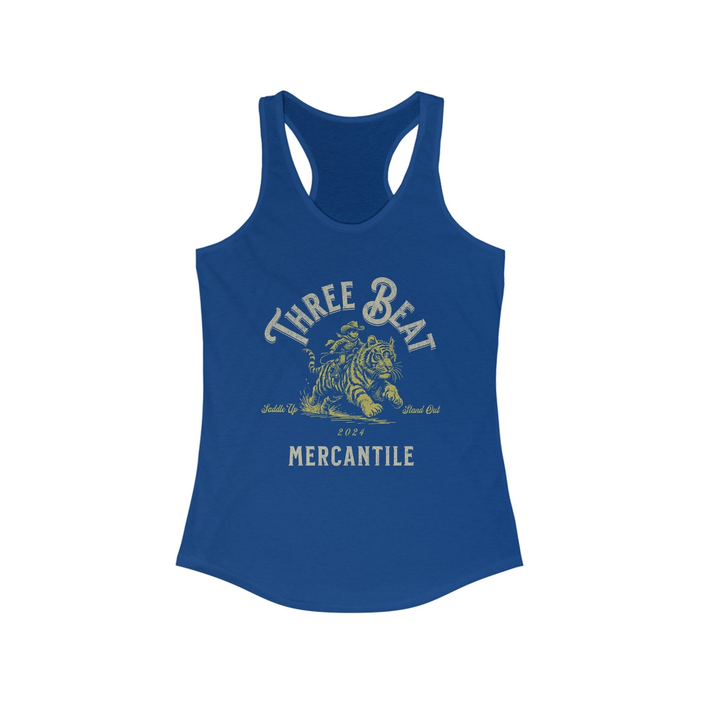 Three Beat Tiger Women's Ideal Racerback Tank