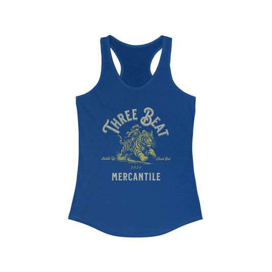 Three Beat Tiger Women's Ideal Racerback Tank