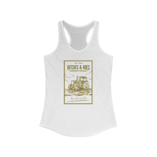 Three Beat Farmers Market Women's Ideal Racerback Tank