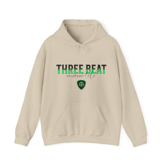 Three Beat Shield Lime Unisex Heavy Blend™ Hooded Sweatshirt