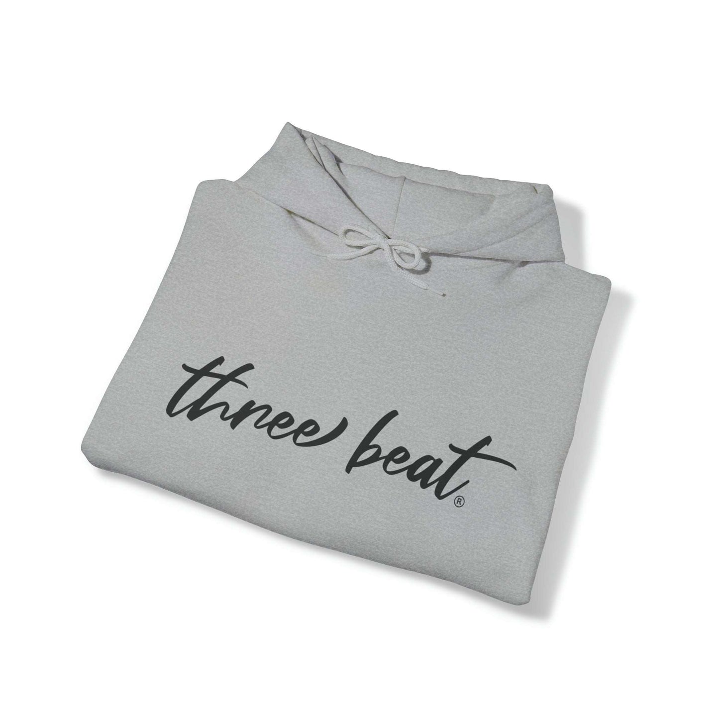 three beat Unisex Heavy Blend™ Hooded Sweatshirt