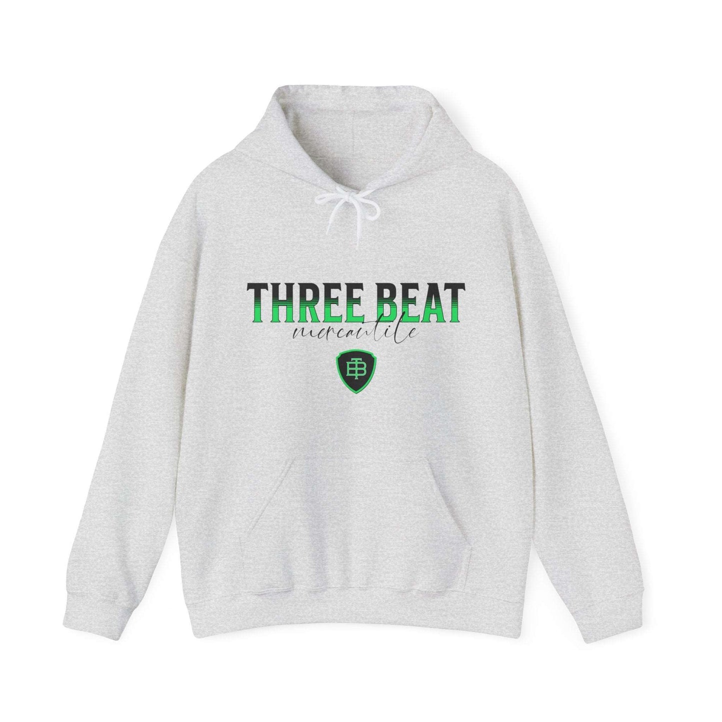 Three Beat Shield Lime Unisex Heavy Blend™ Hooded Sweatshirt