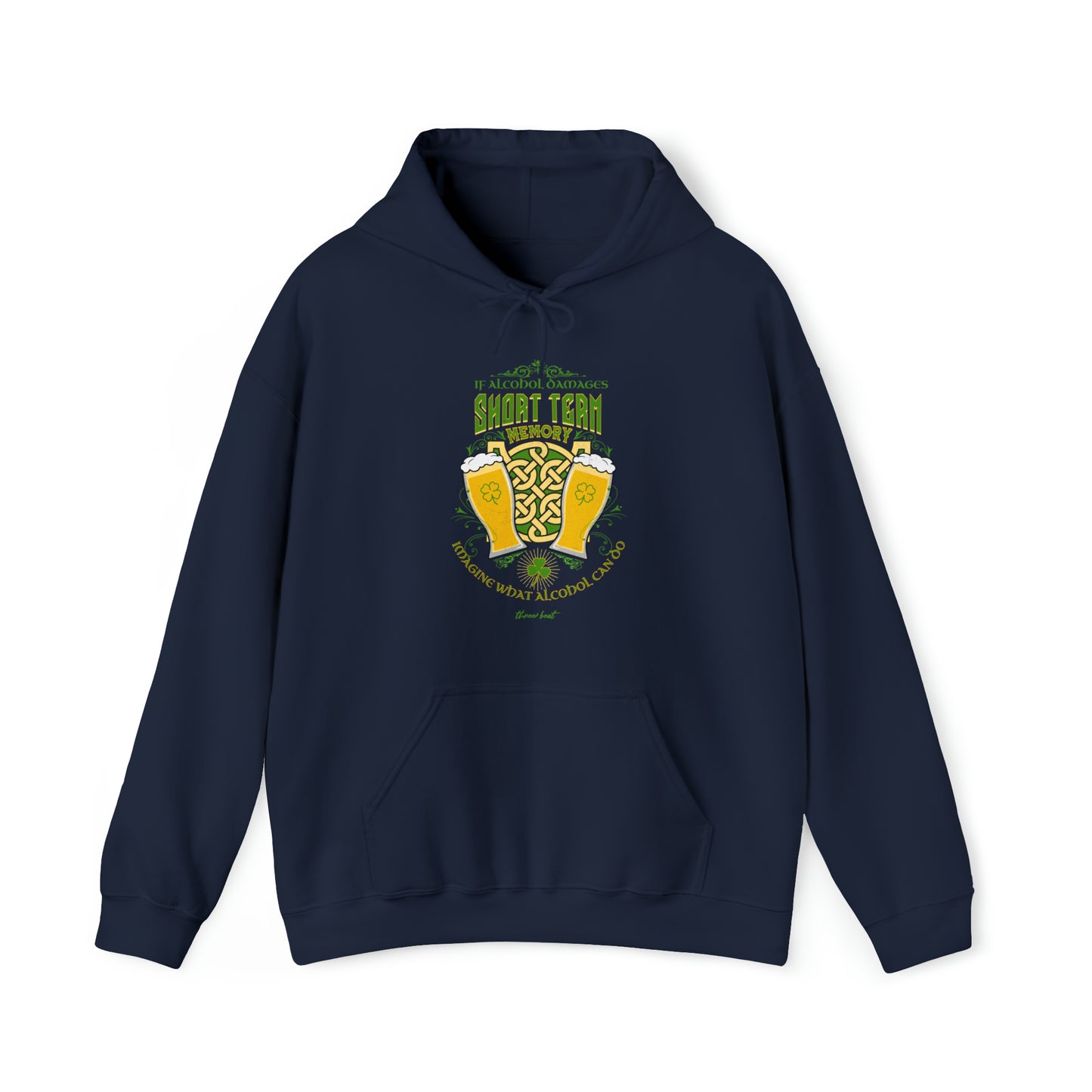 Three Beat Alcohol Heavy Blend™ Hooded Sweatshirt