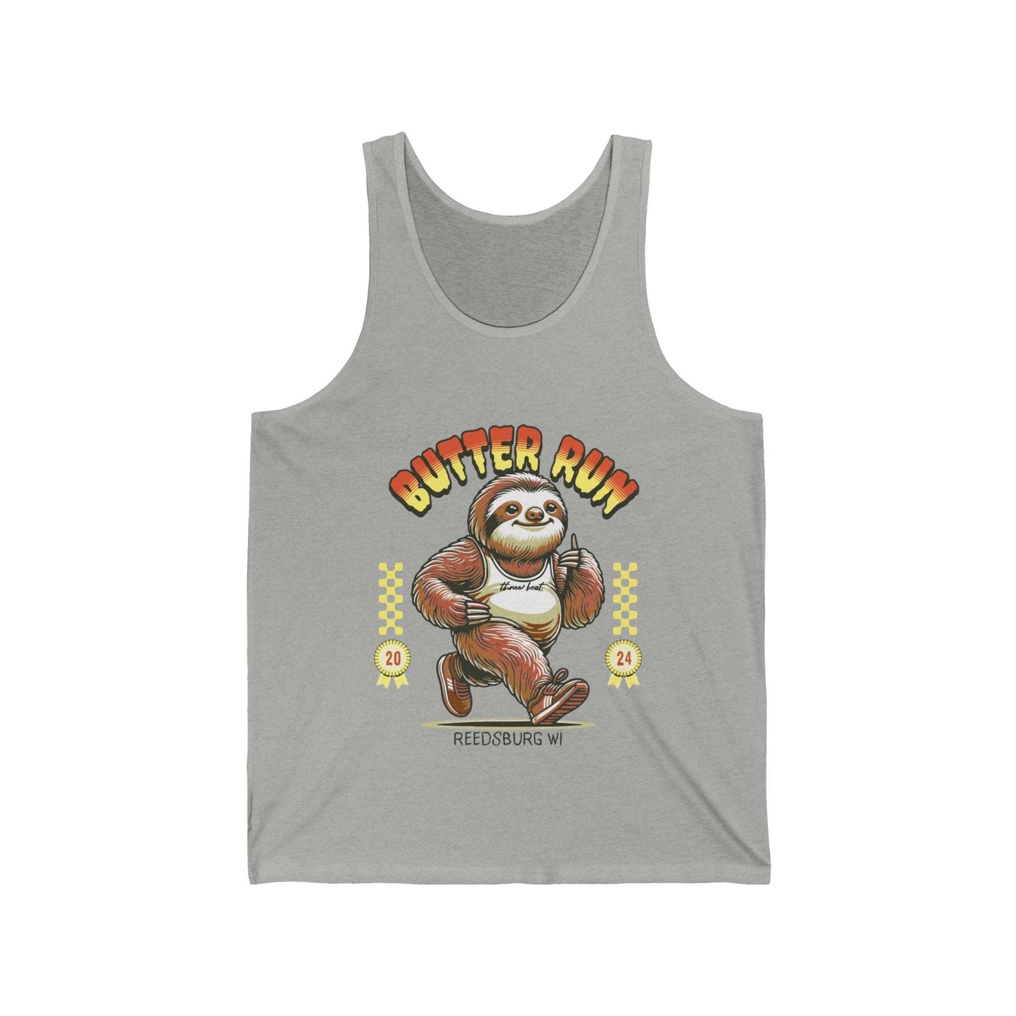 Three Beat Butter Unisex Jersey Tank