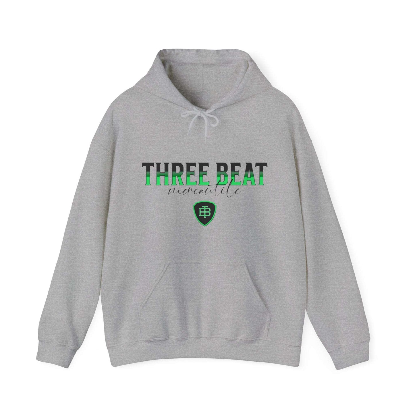 Three Beat Shield Lime Unisex Heavy Blend™ Hooded Sweatshirt