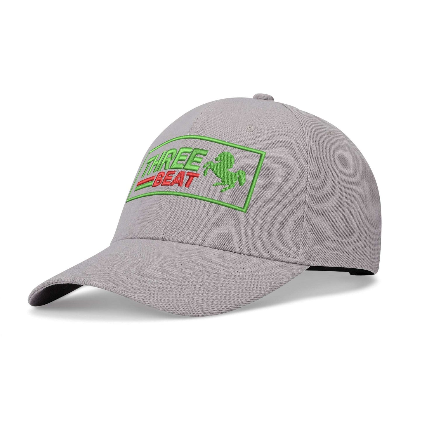 Three Beat  Embroidered Caps