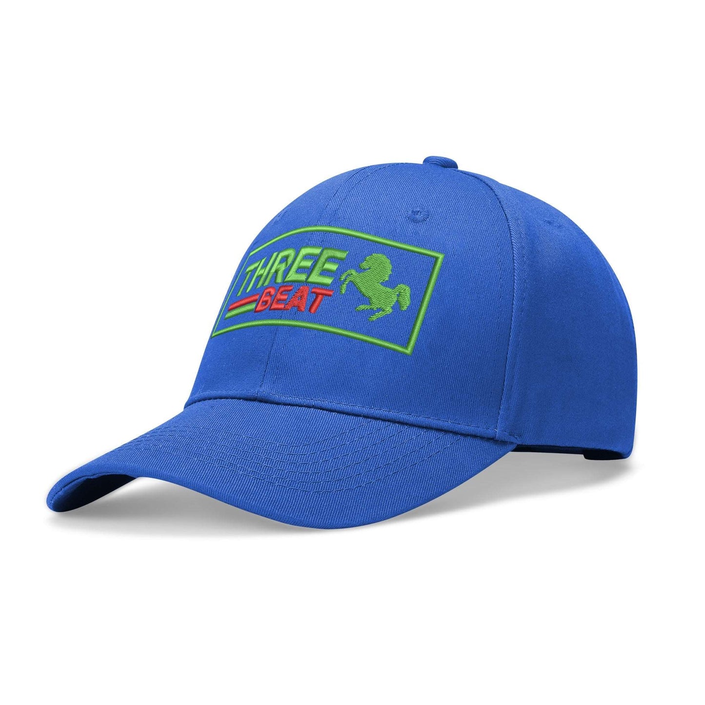 Three Beat  Embroidered Caps