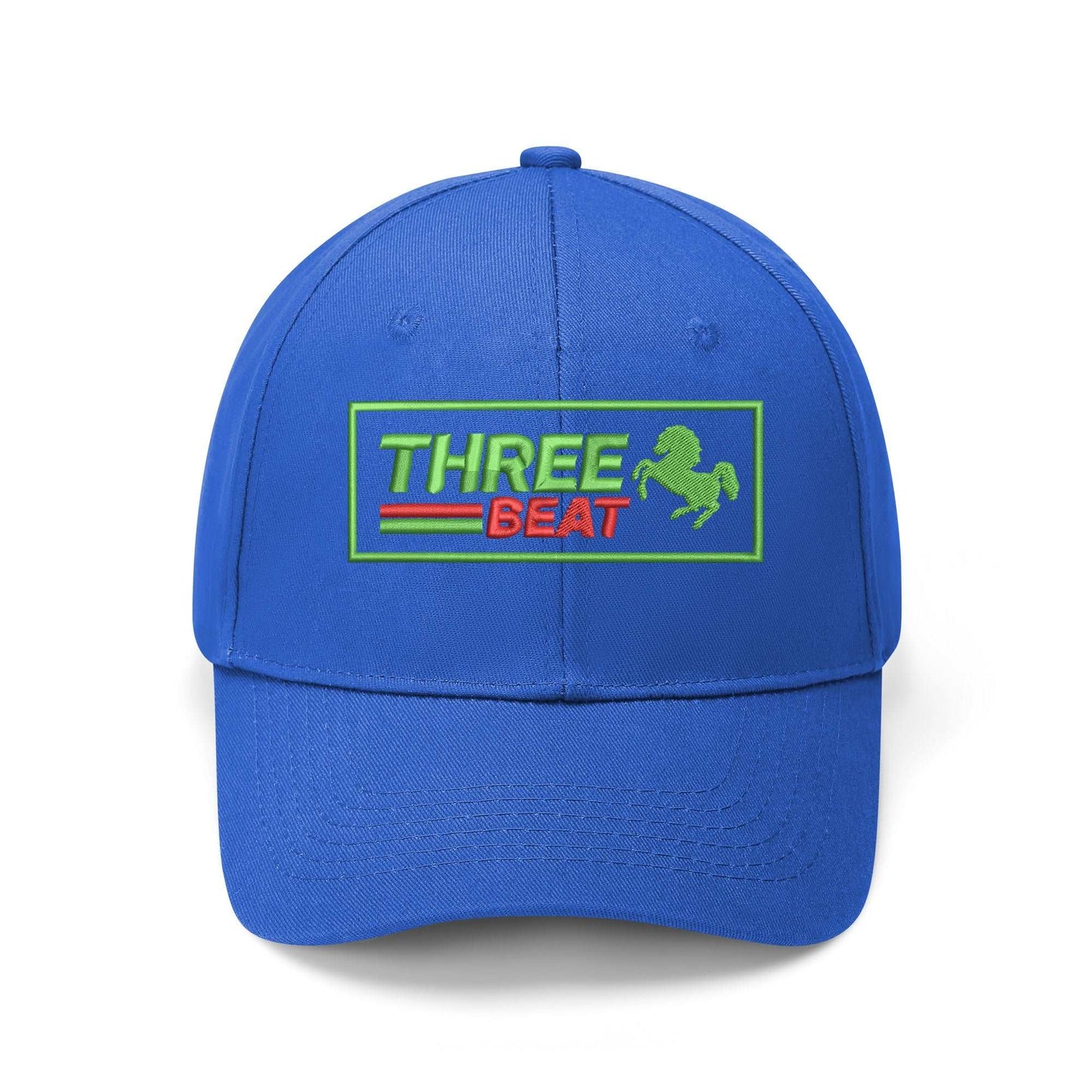 Three Beat  Embroidered Caps