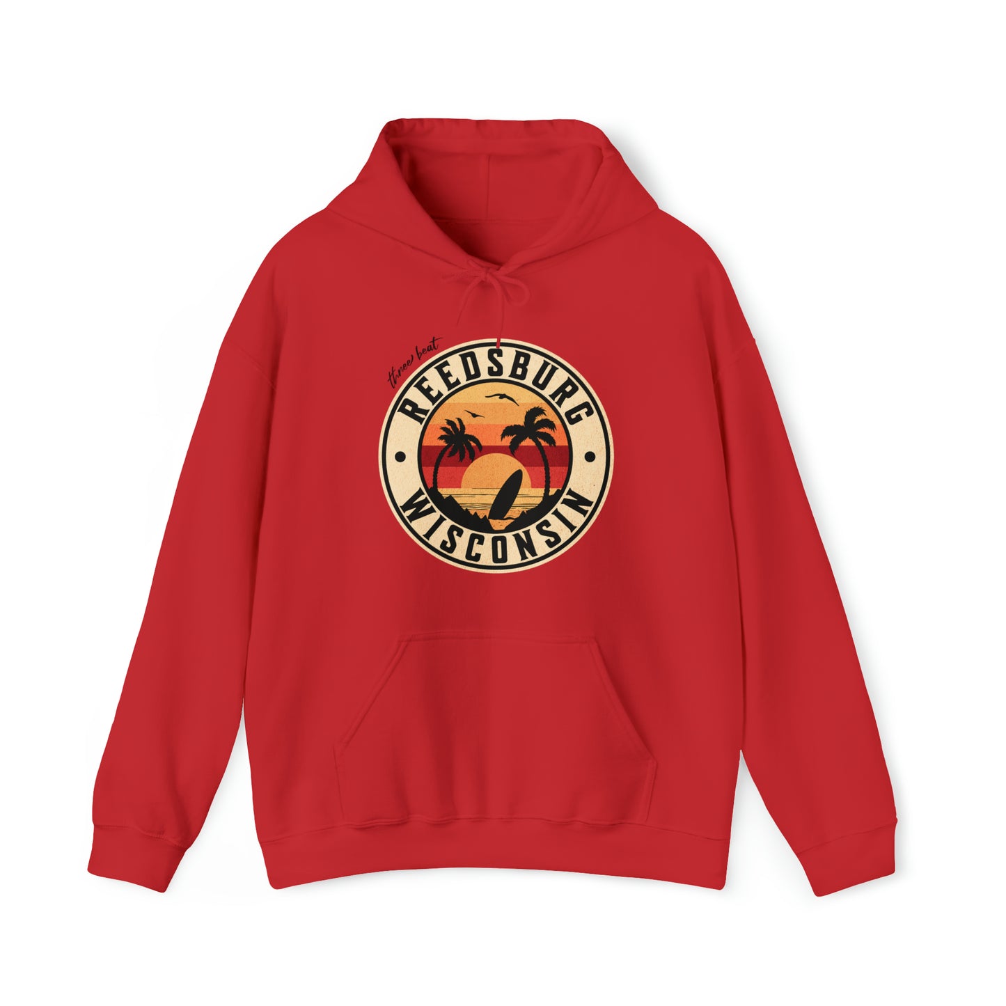 Three Beat Hometown  Reedsburg Unisex Heavy Blend™ Hooded Sweatshirt