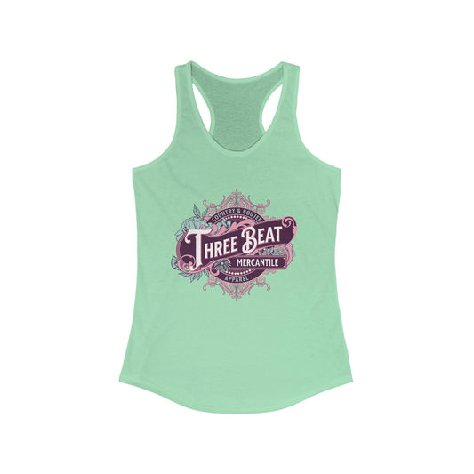 Three Beat Boujee Women's Ideal Racerback Tank