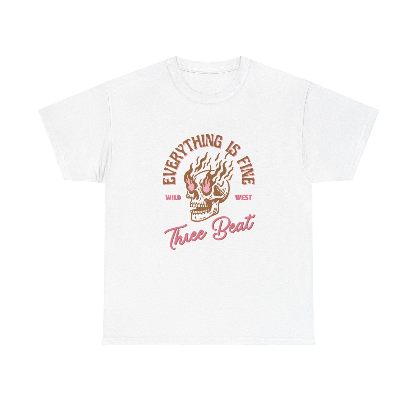 Three Beat "Fine" Unisex Heavy Cotton Tee