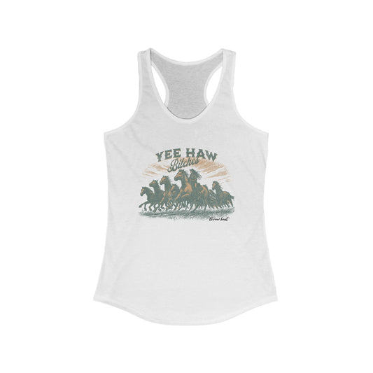 Three Beat Yee Haw Women's Ideal Racerback Tank