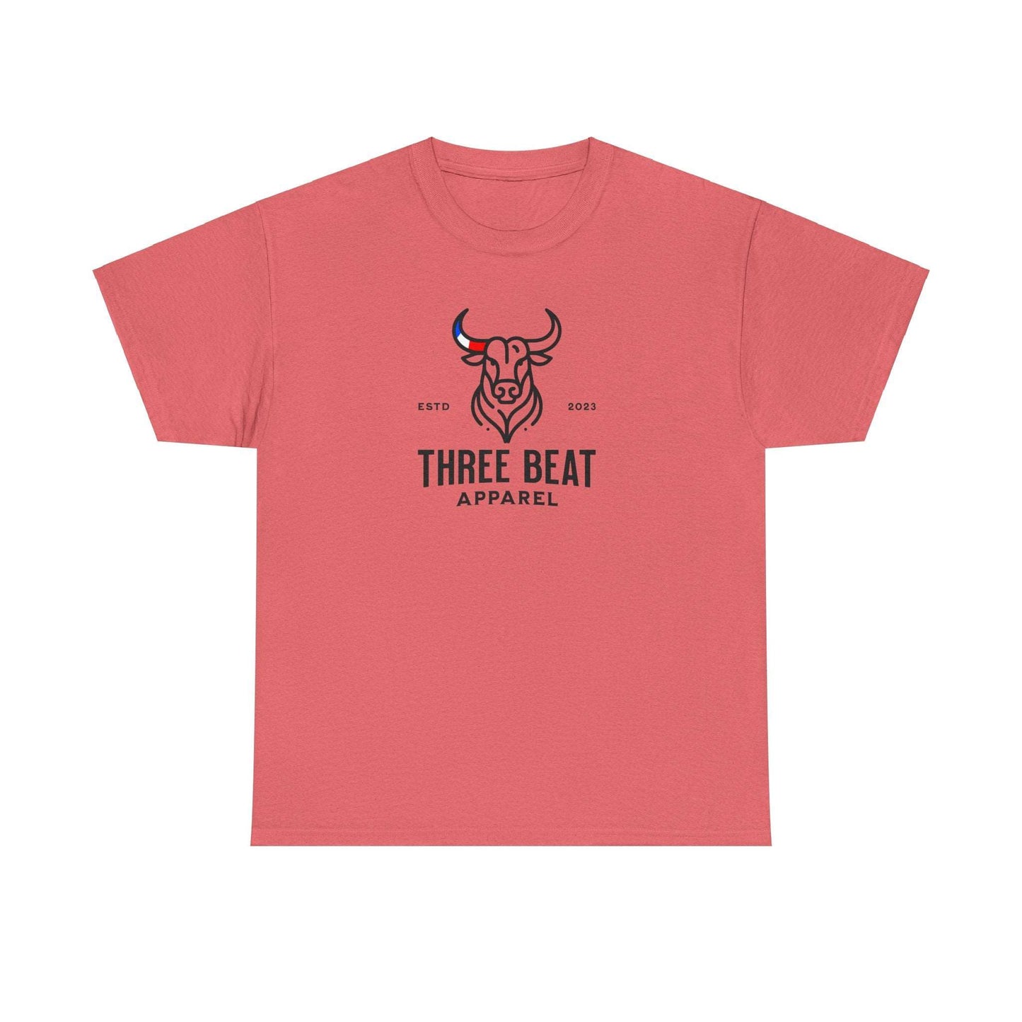 Three Beat Bull Unisex Heavy Cotton Tee