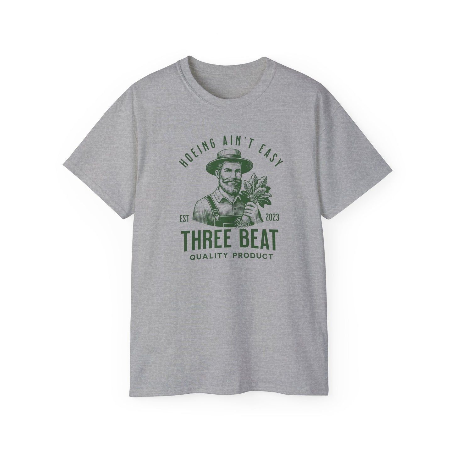 Three Beat Hoeing Unisex Ultra Cotton Tee