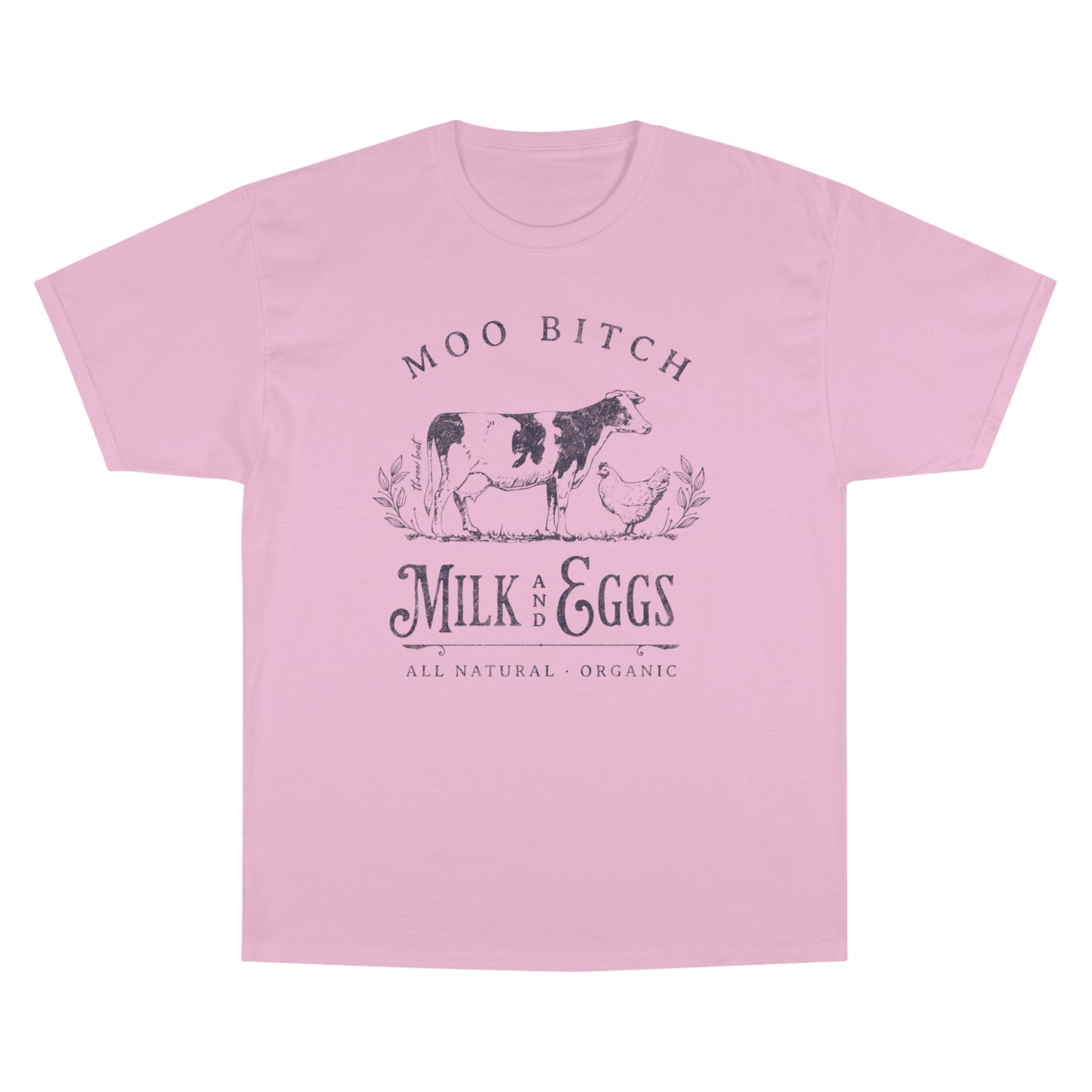 Three Beat Moo Champion T-Shirt