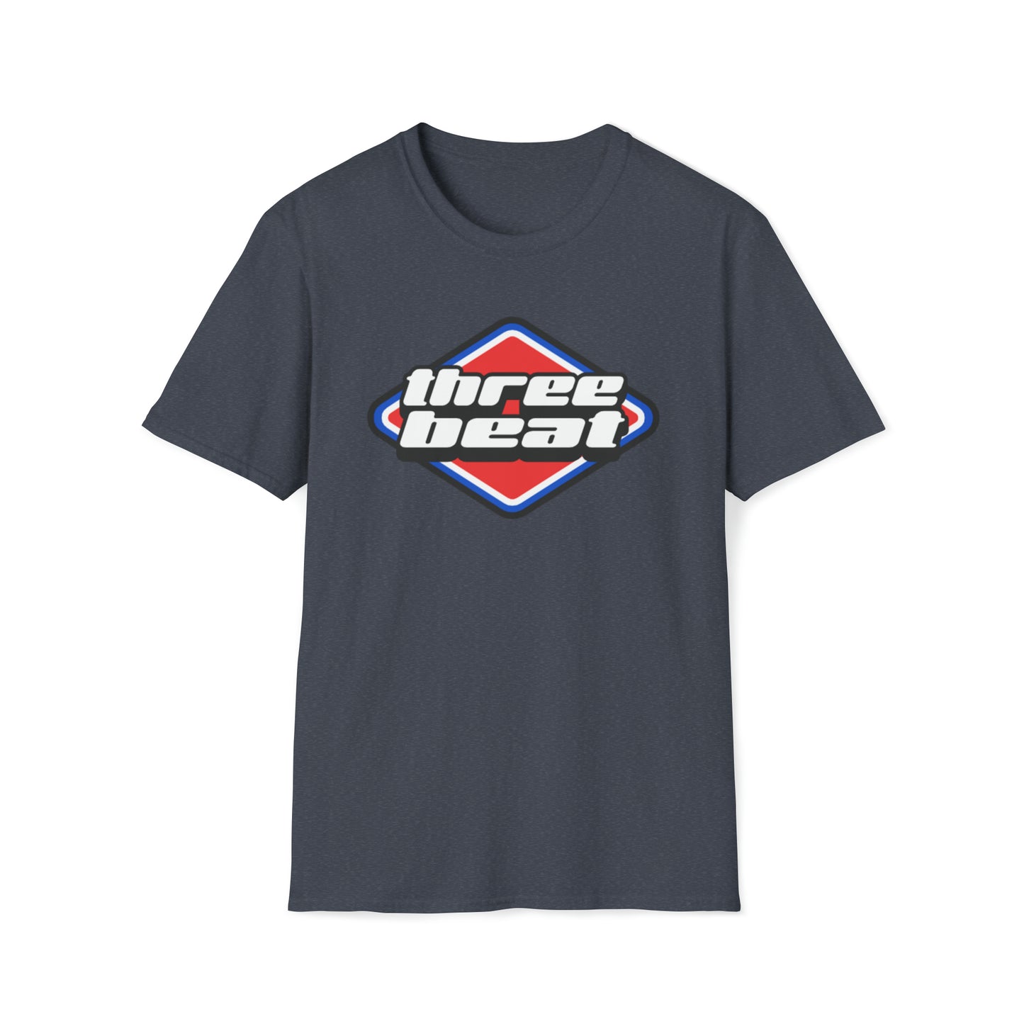 Three Beat Racing Mens Softstyle T-Shirt