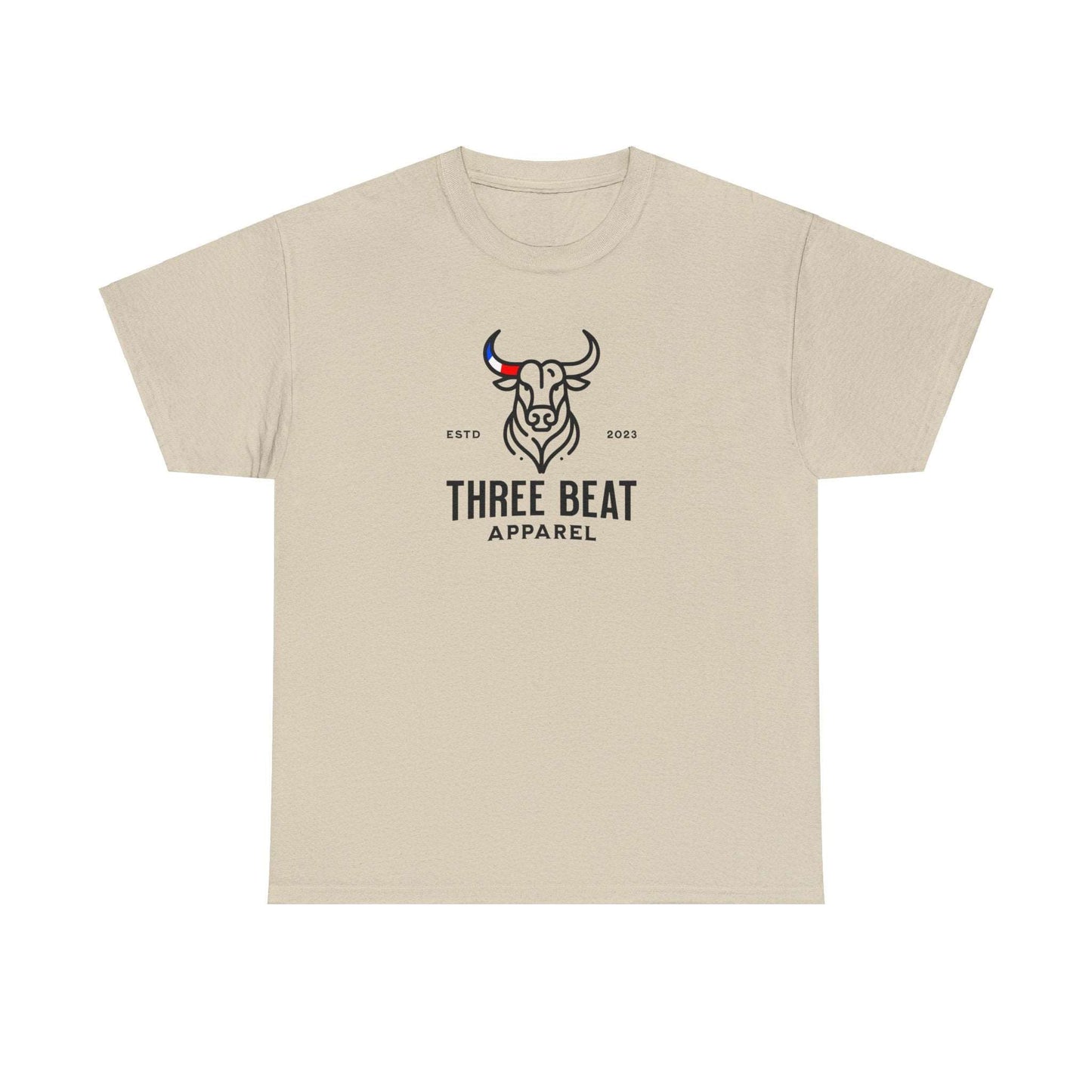 Three Beat Bull Unisex Heavy Cotton Tee