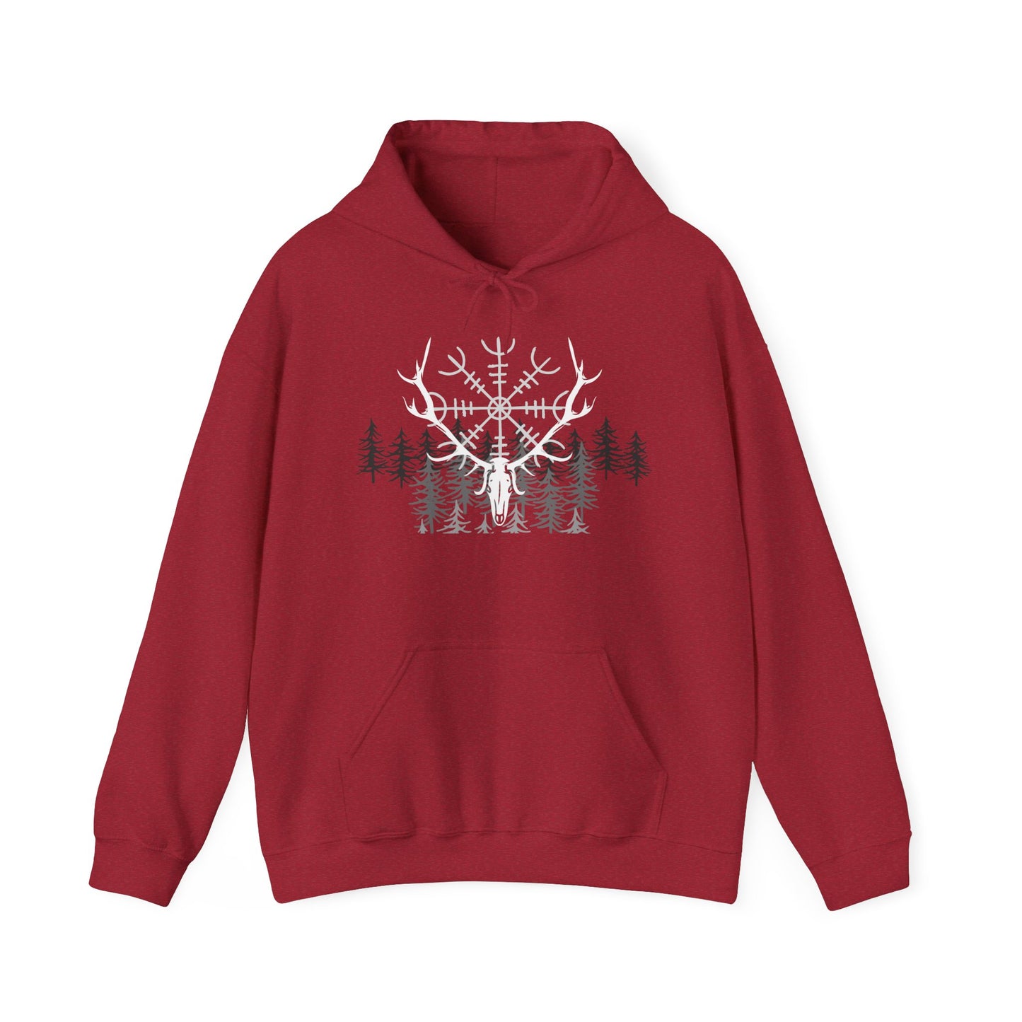 Three Beat Antler Unisex Heavy Blend™ Hooded Sweatshirt