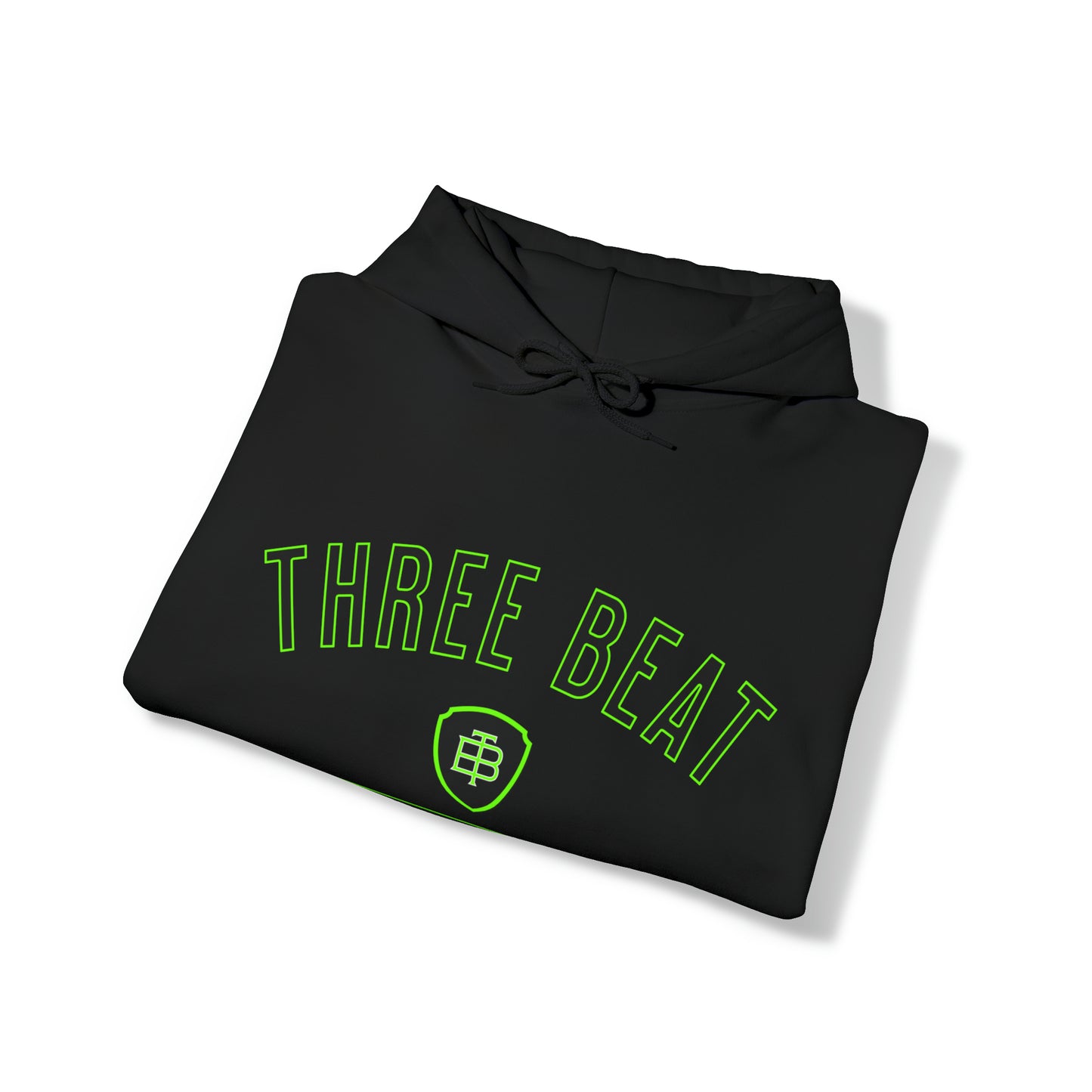 Three Beat Hells Down Lime Unisex Heavy Blend™ Hooded Sweatshirt