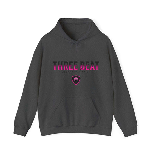 Three Beat Shield Blush Unisex Heavy Blend™ Hooded Sweatshirt