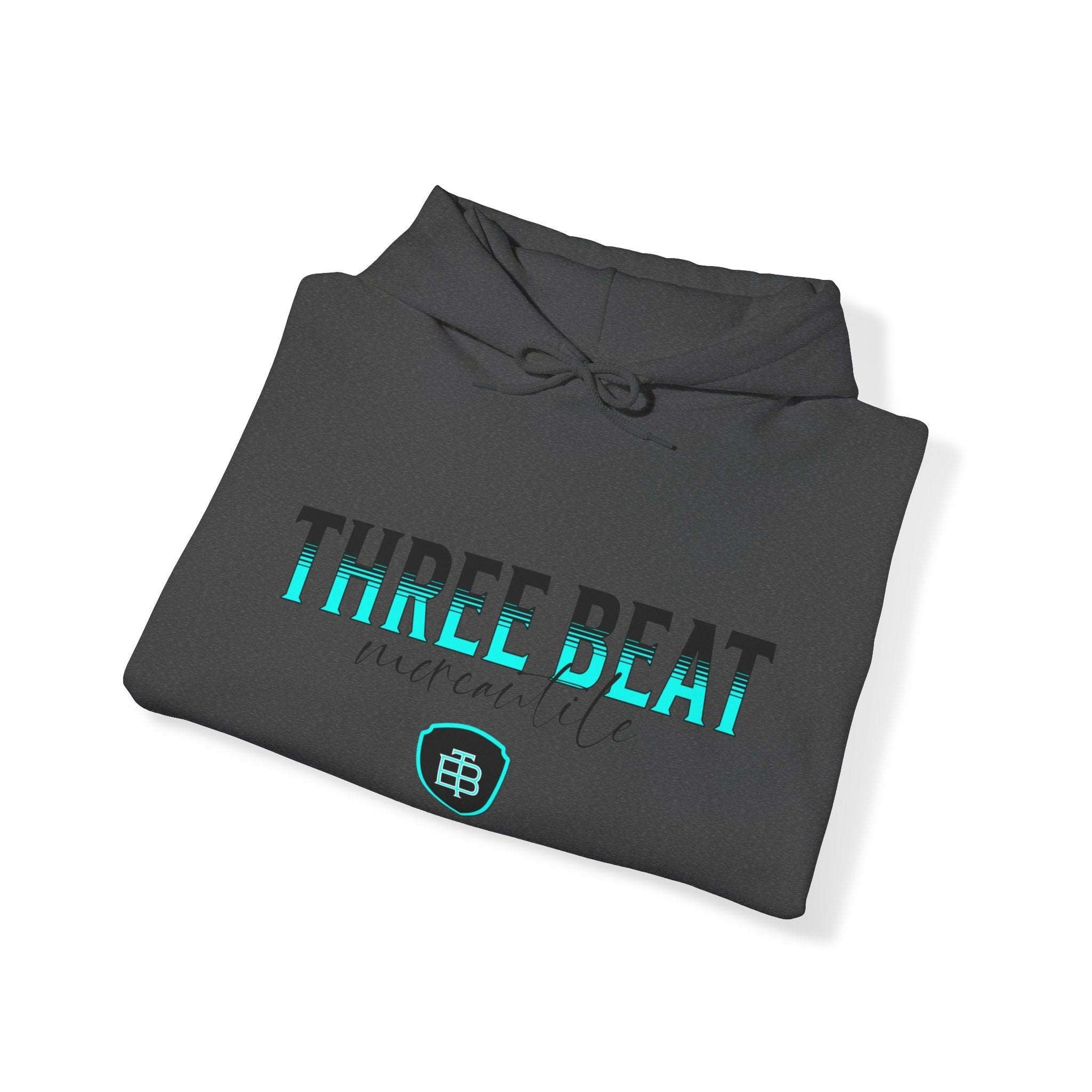 Three Beat Shield Unisex Heavy Blend™ Hooded Sweatshirt